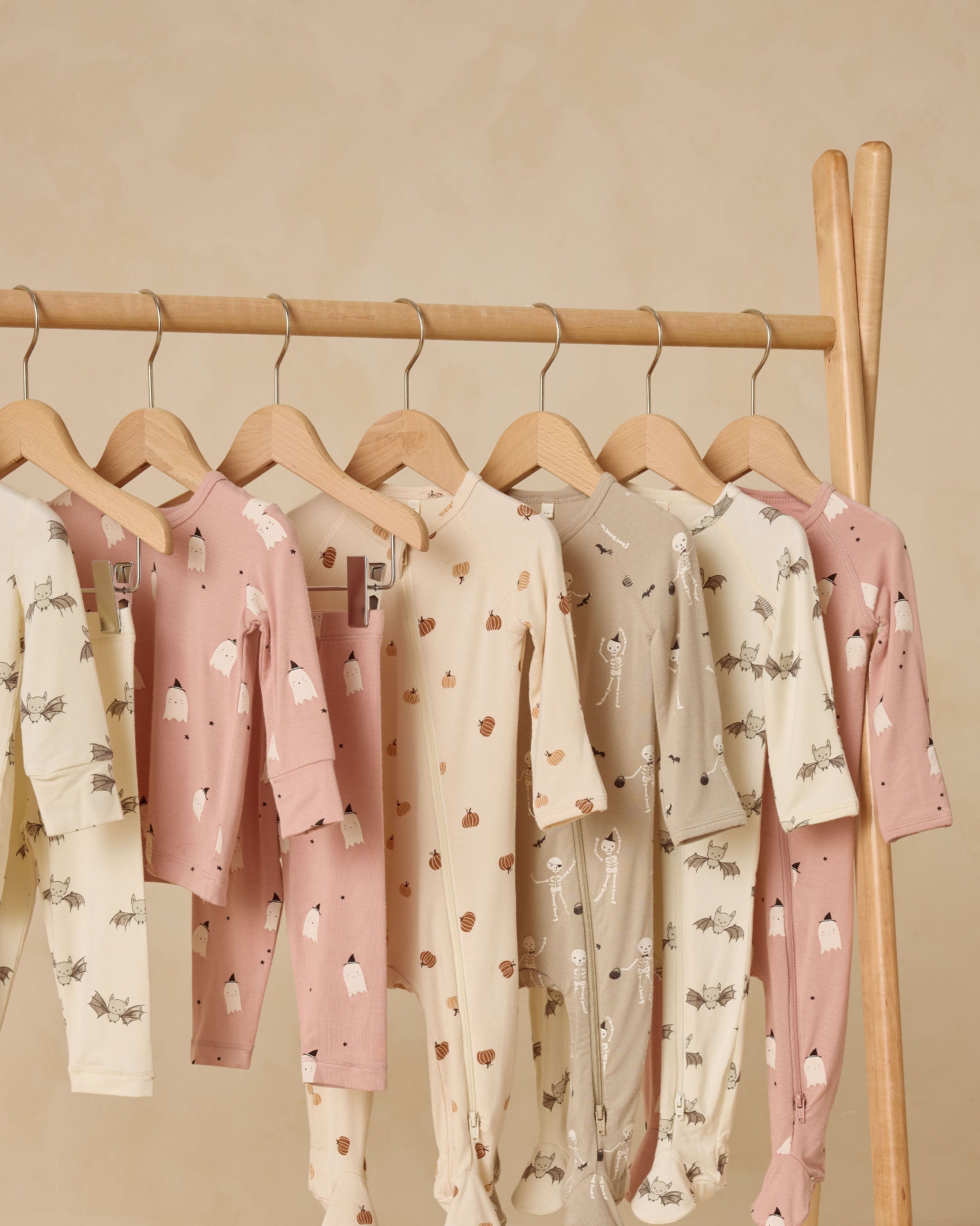 Bamboo Zip Footie || Bats - Rylee + Cru | Kids Clothes | Trendy Baby Clothes | Modern Infant Outfits |