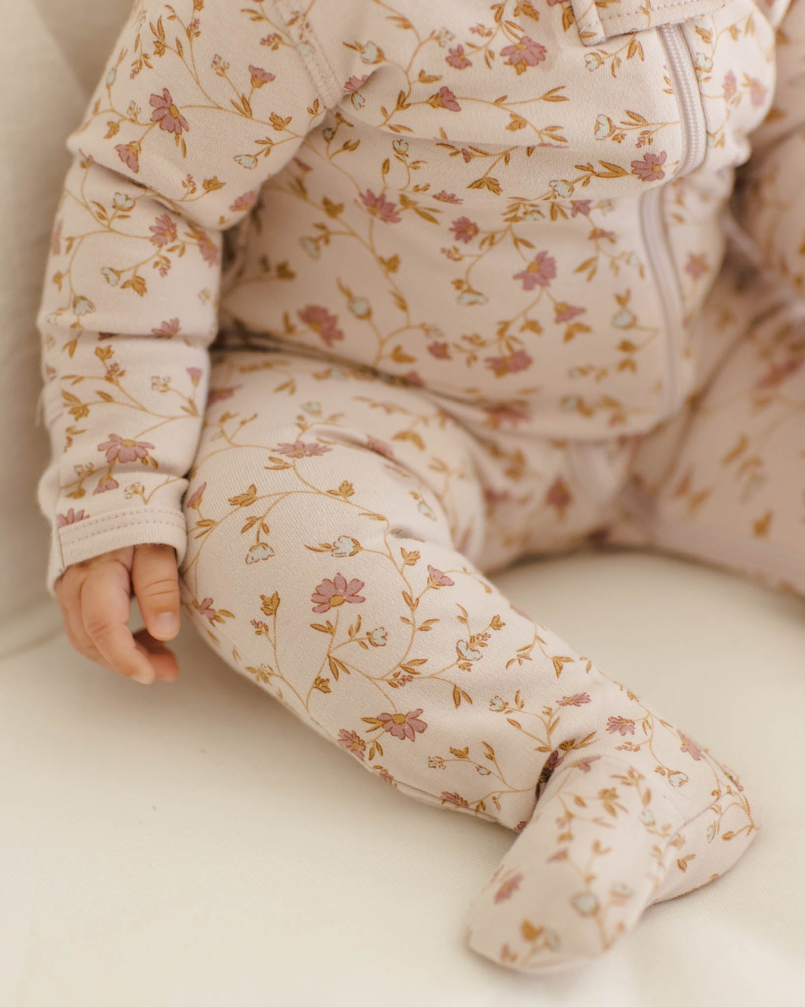 Zip Long Sleeve Sleeper Footie || Garden