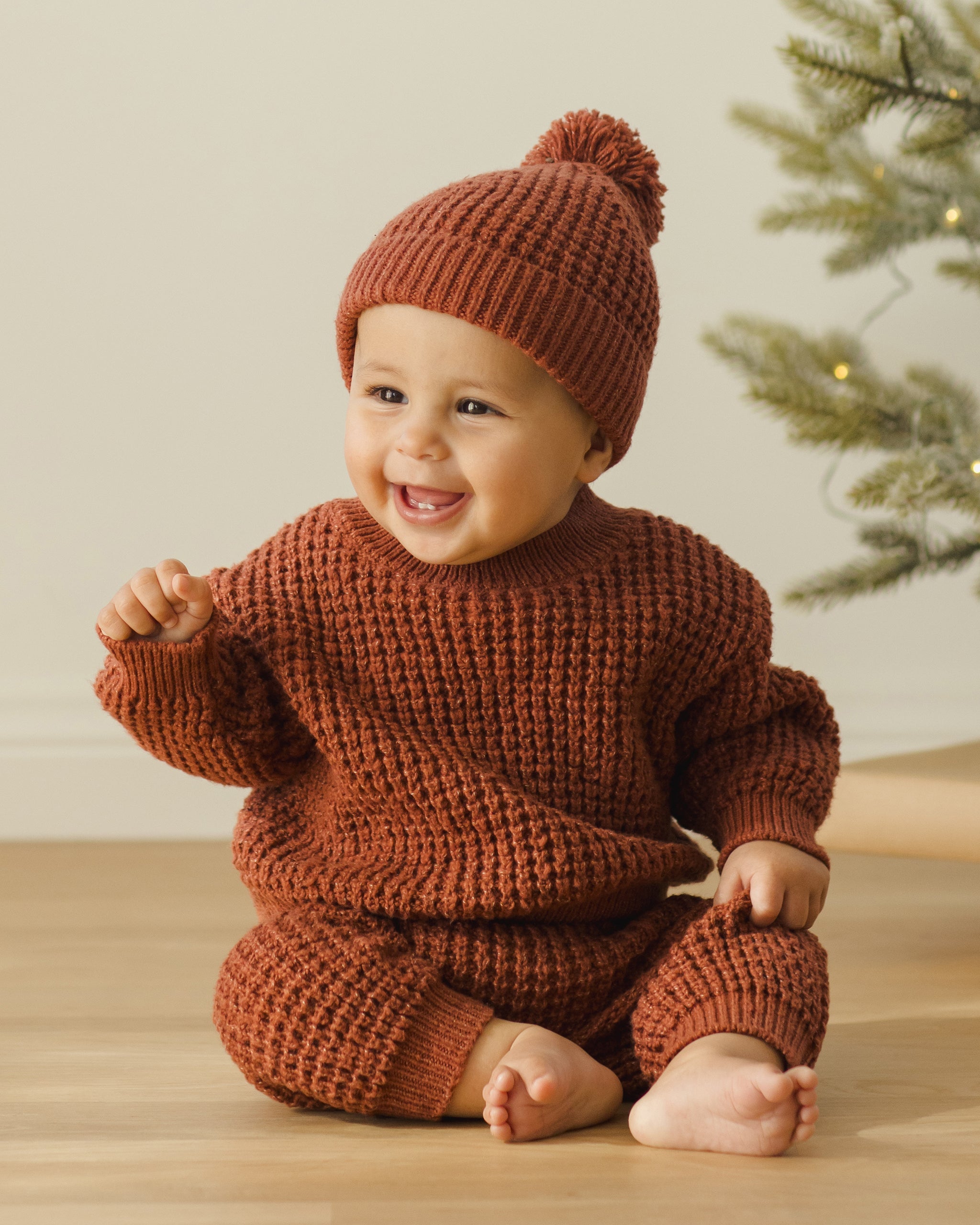 Chunky Knit Sweater || Cranberry