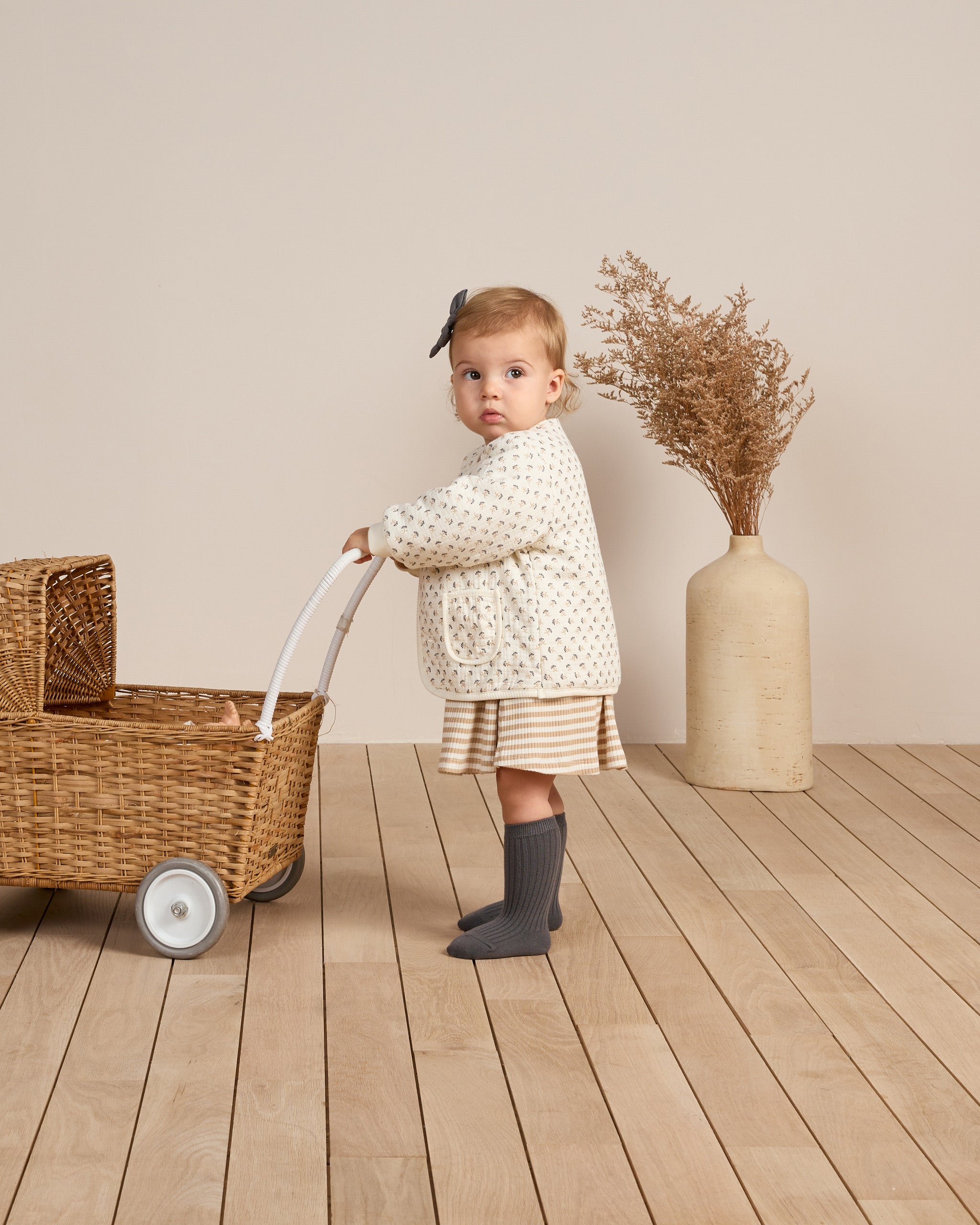 Annie Dress || Latte Stripe