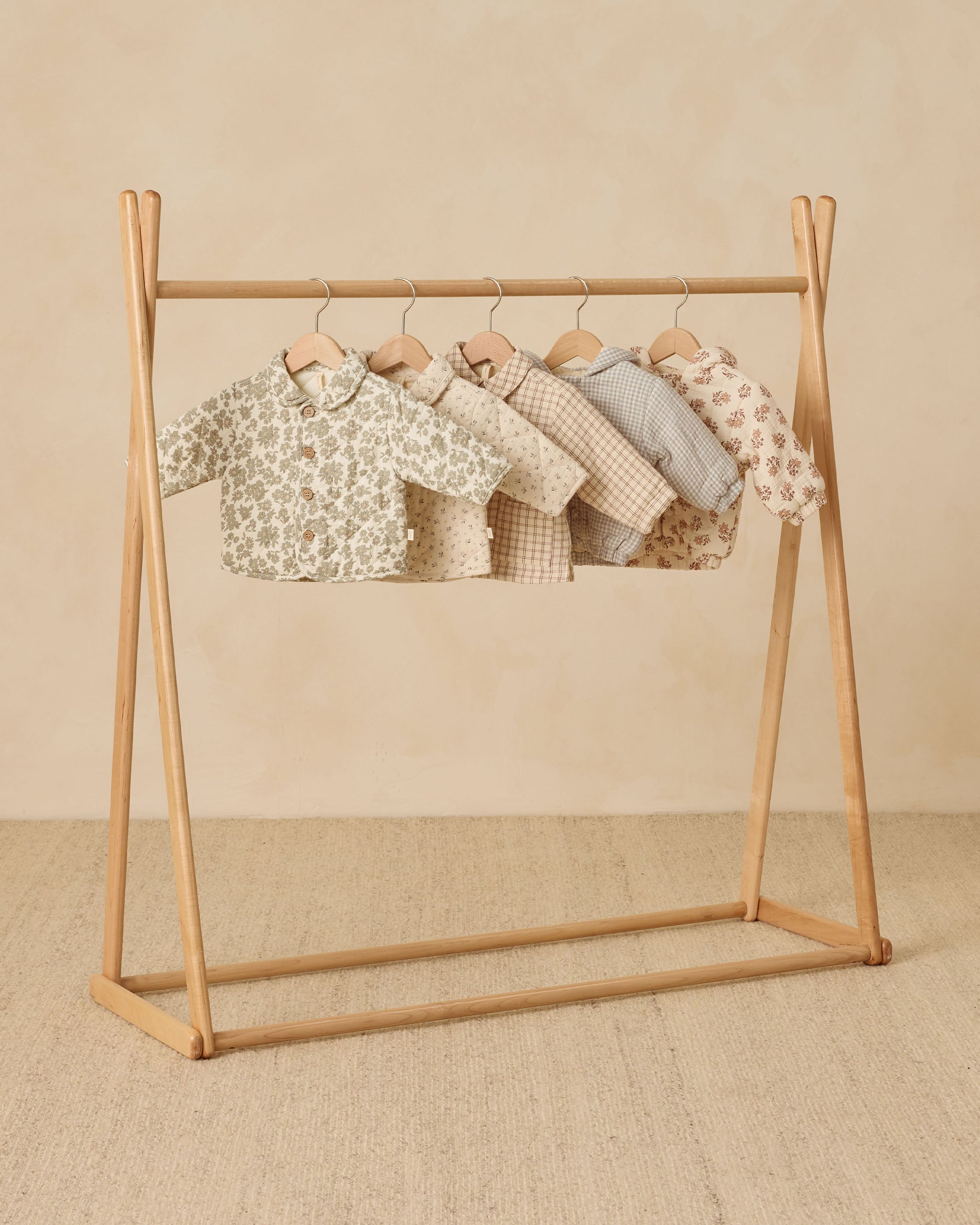 Quilted Jacket || Green Floral