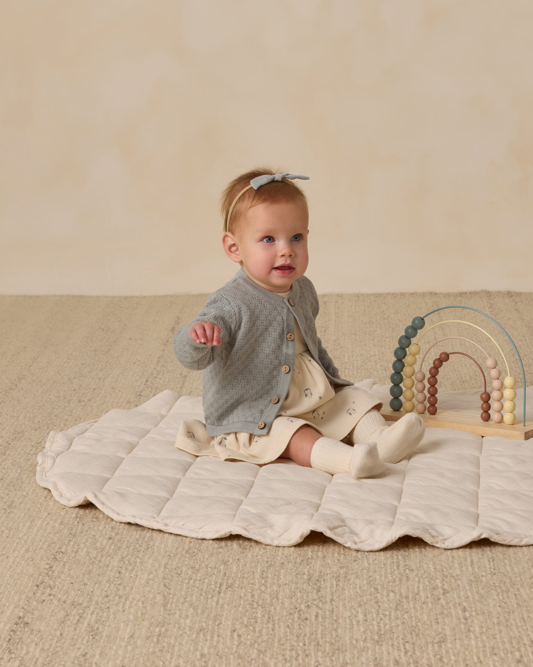 Ribbed Long Sleeve Dress || Owls