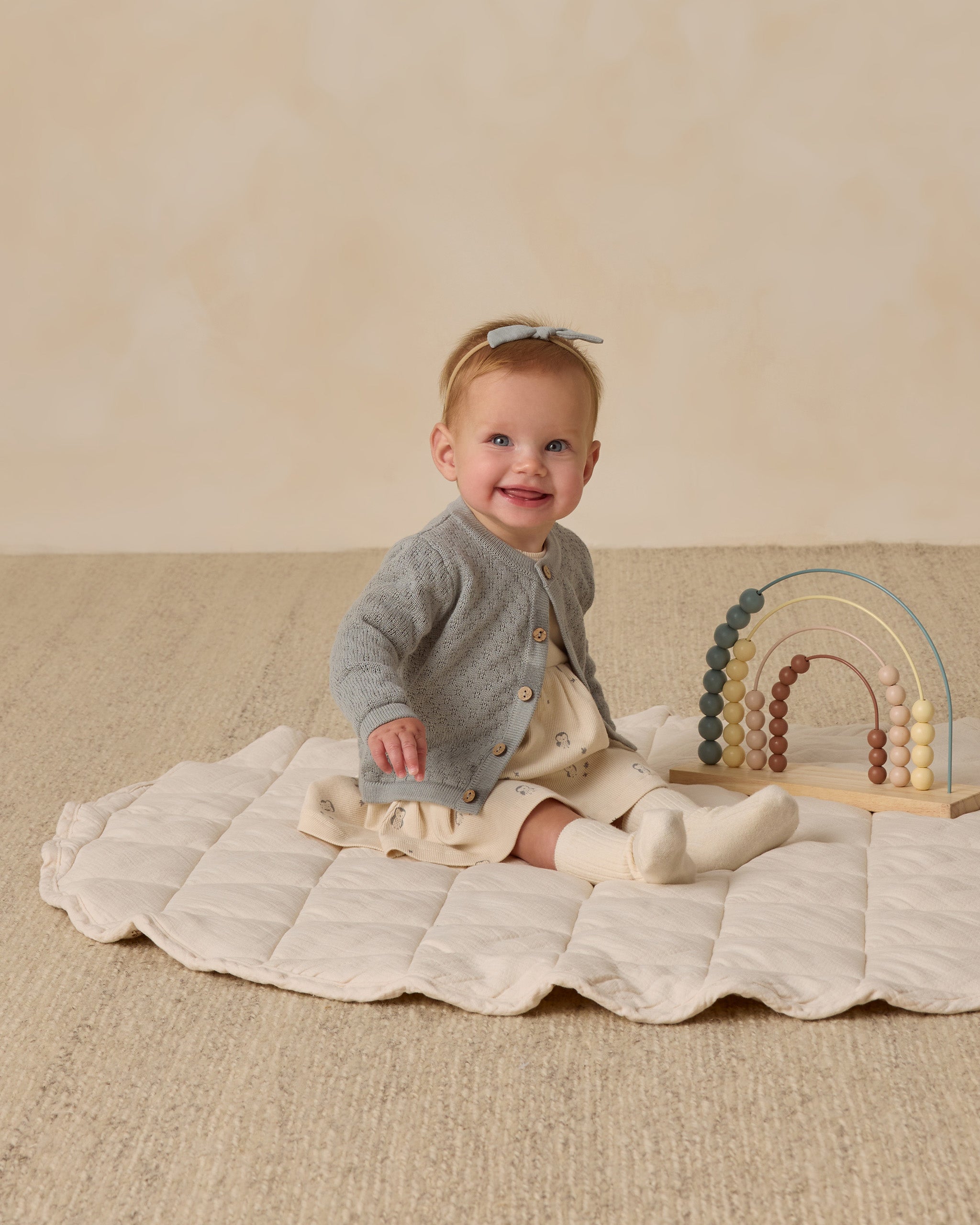 Ribbed Long Sleeve Dress || Owls