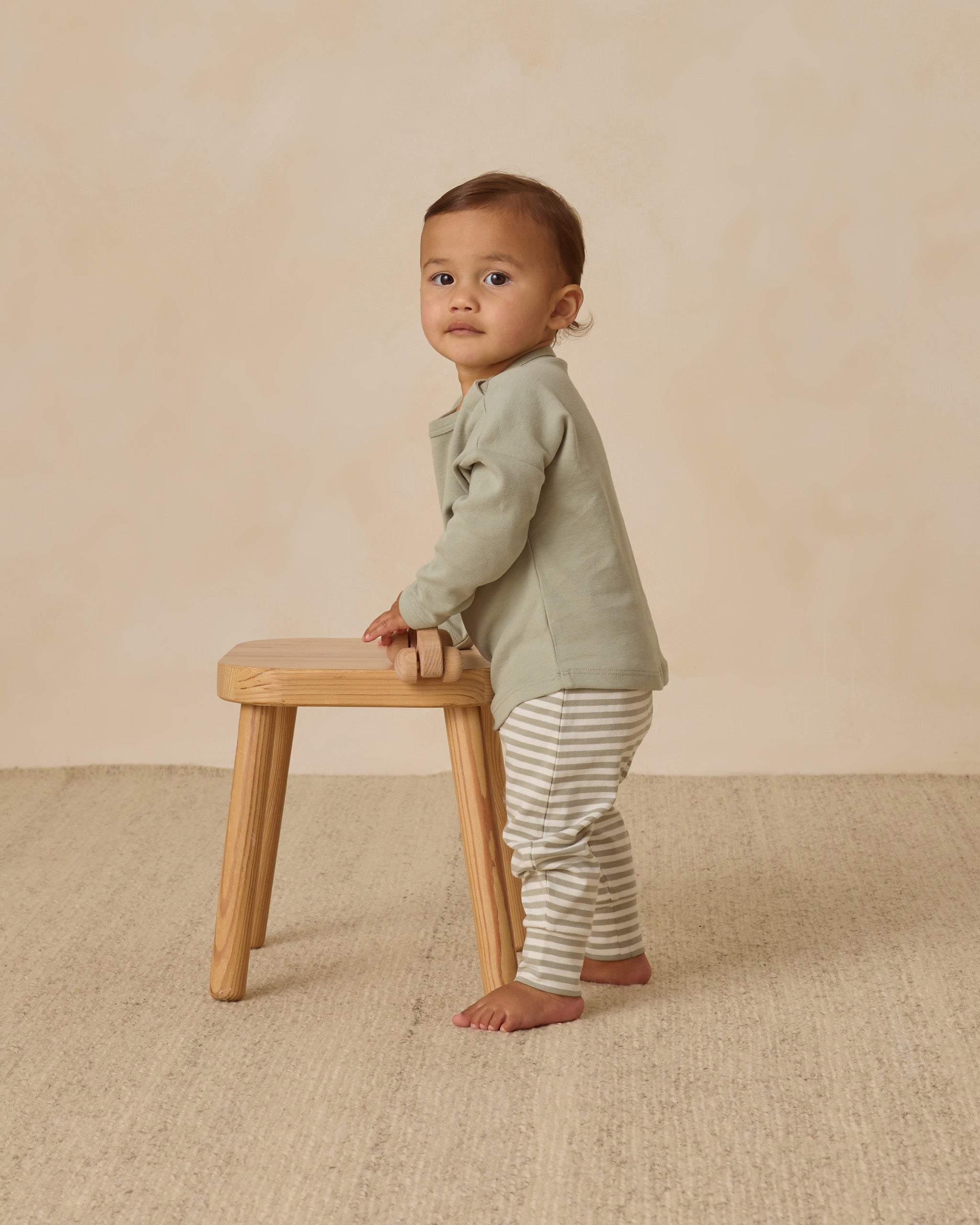 Drawstring Pant || Fern Stripe