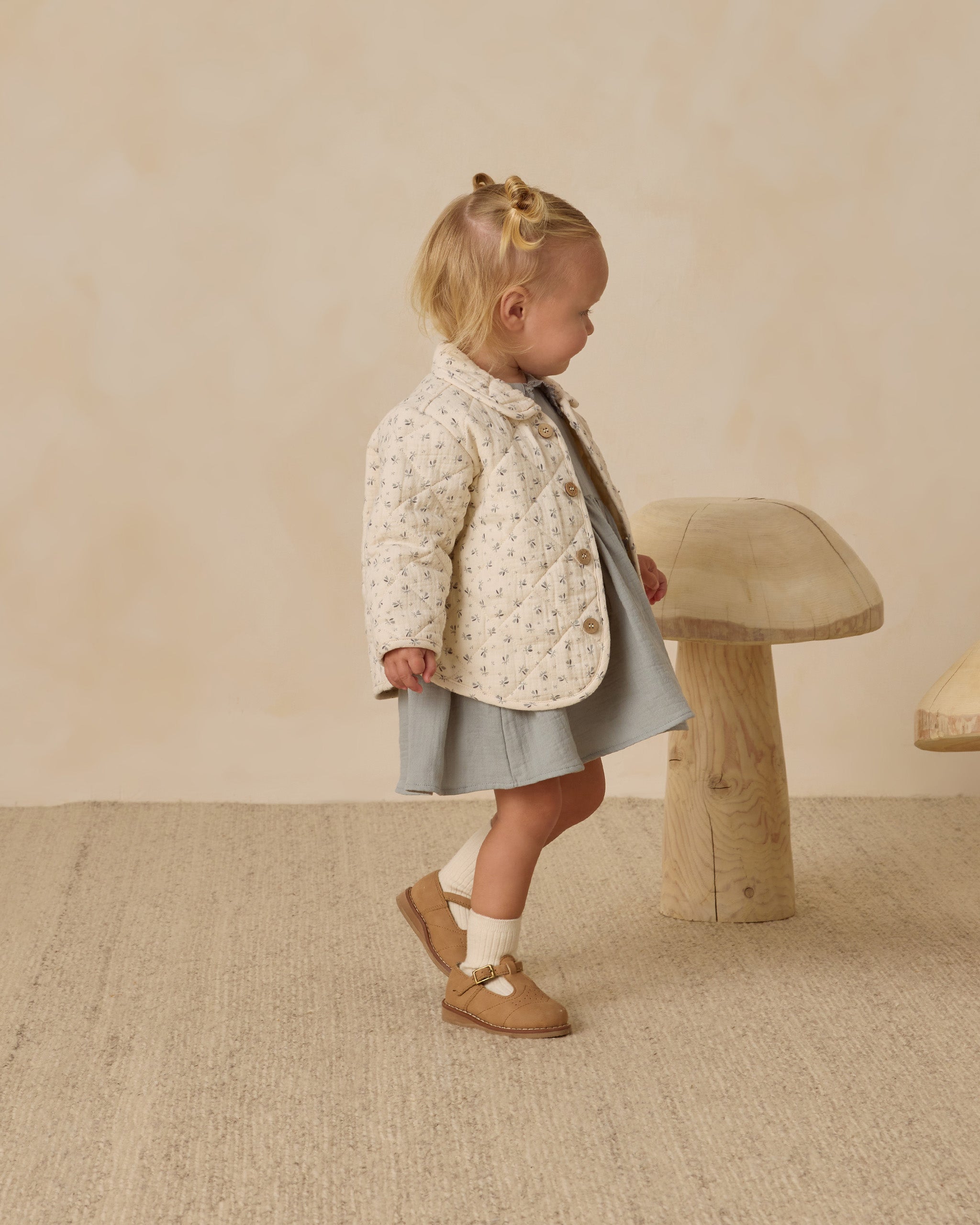 Quilted Jacket || Bluebell