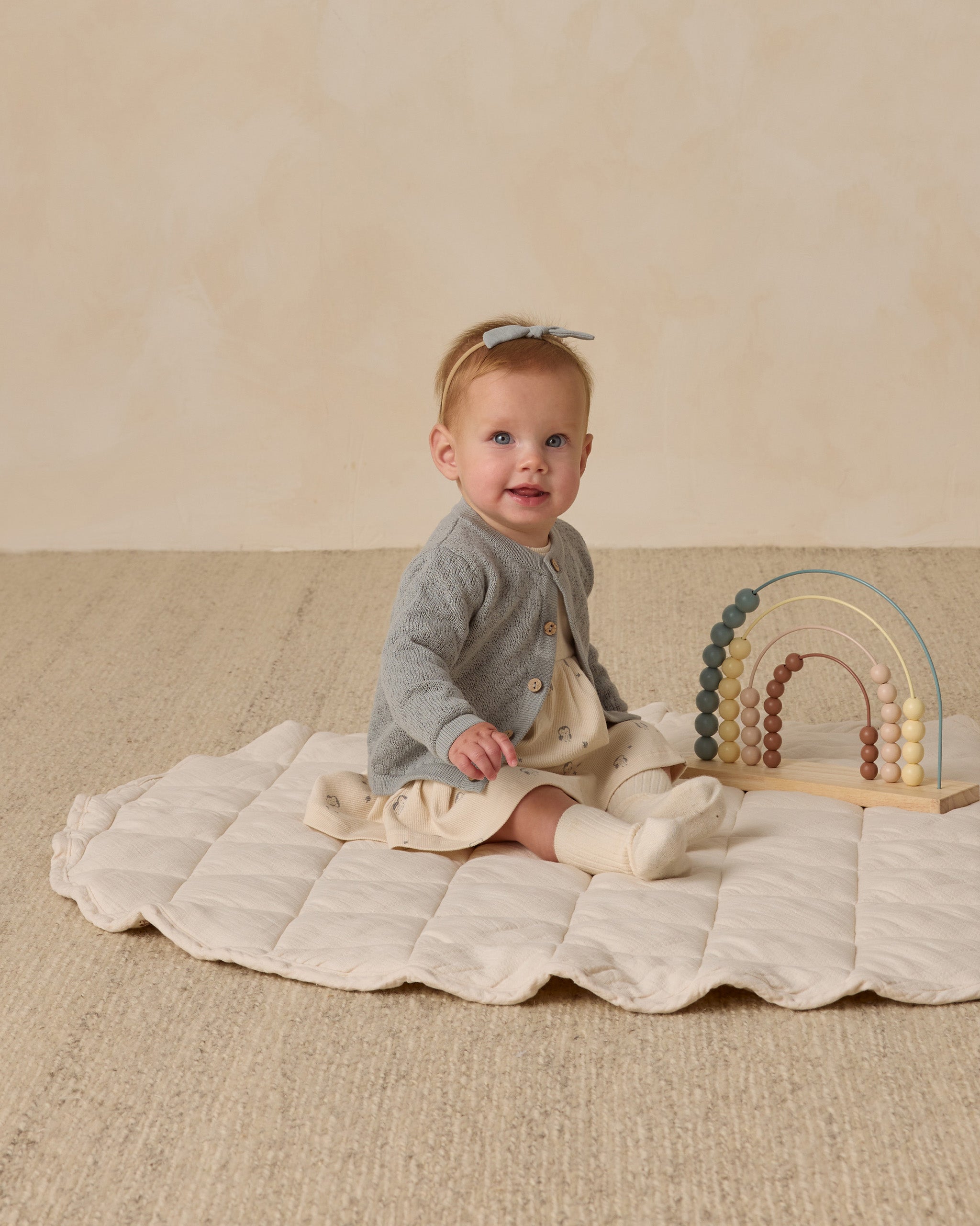 Knit Cardigan || Steel Blue