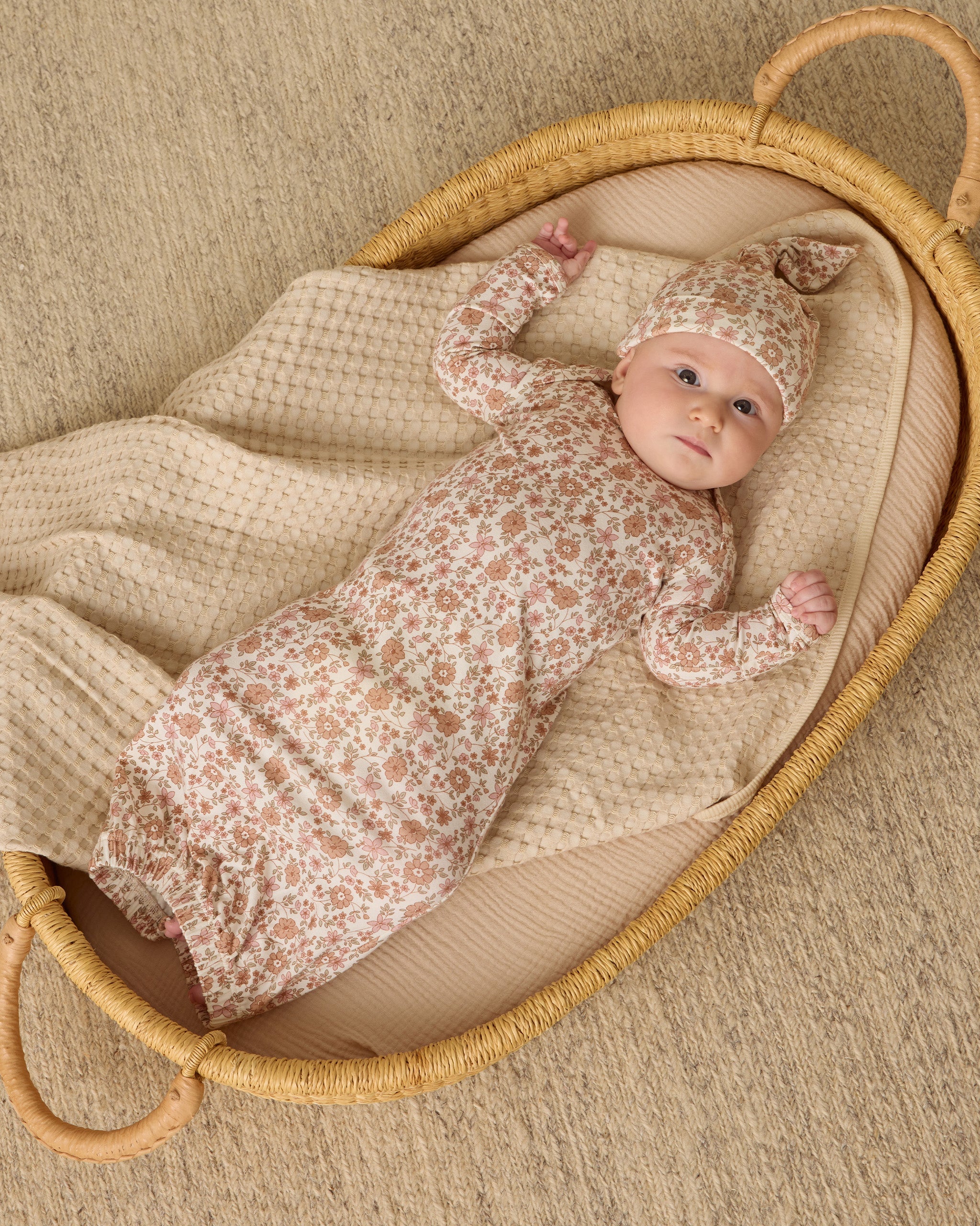 Bamboo Baby Gown + Hat Set || Bloom