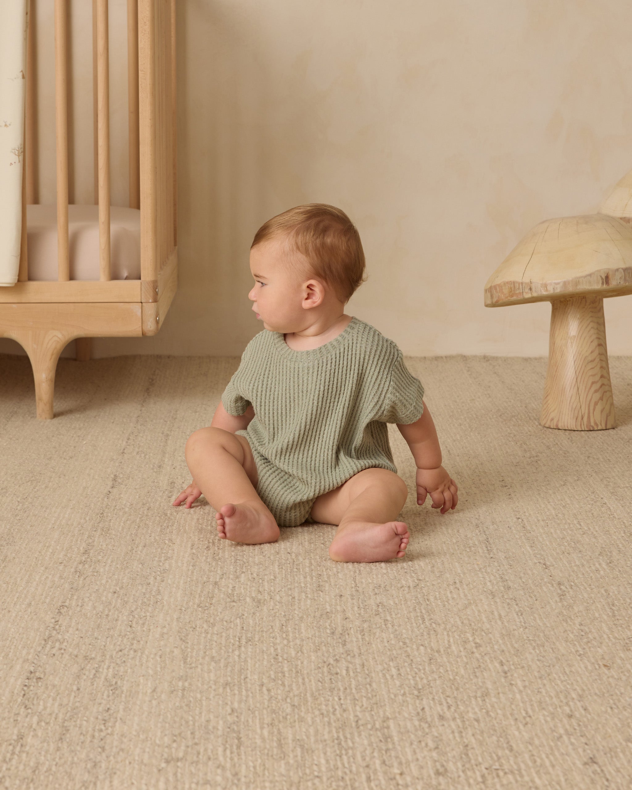 Relaxed Bubble Romper || Fern