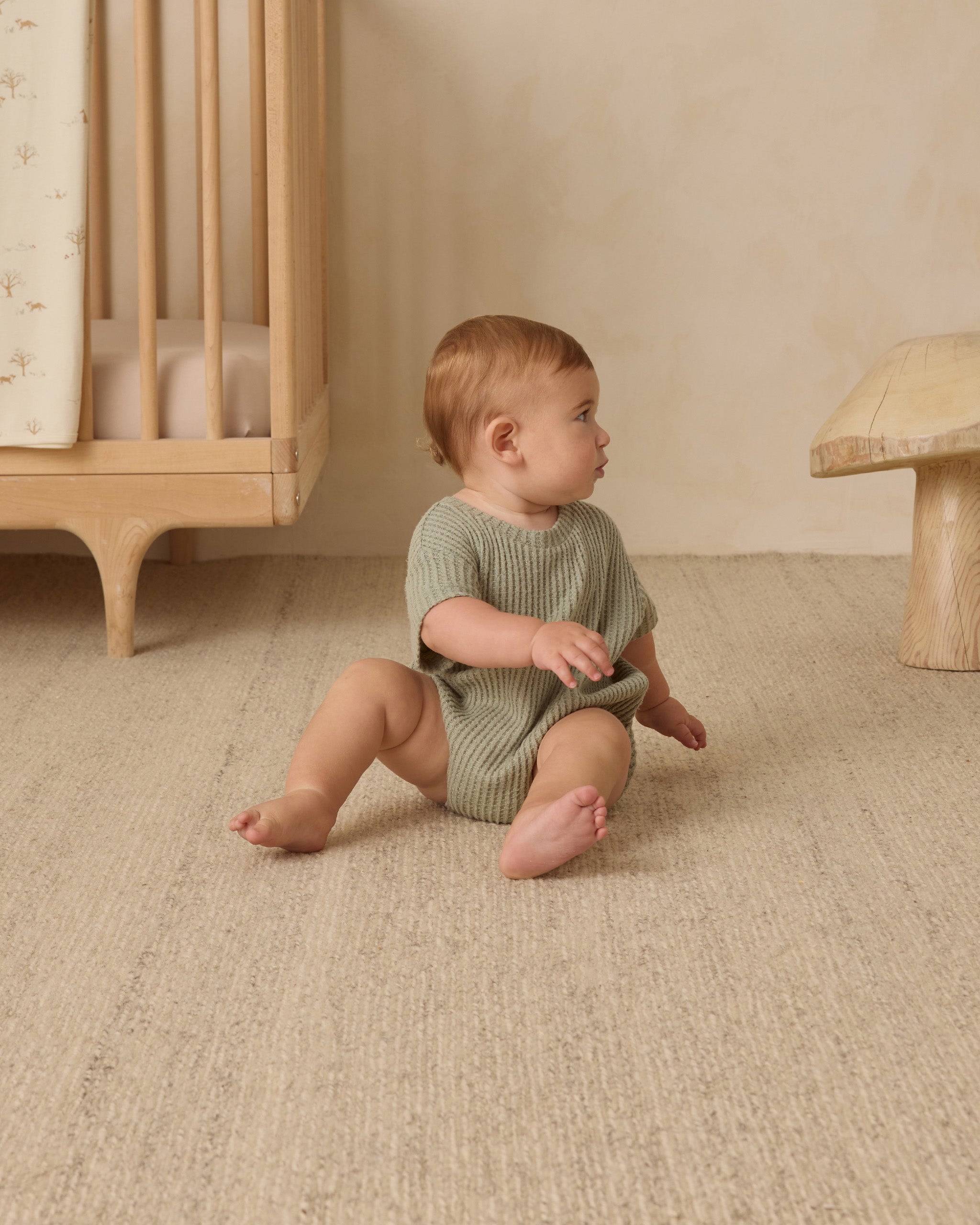 Relaxed Bubble Romper || Fern