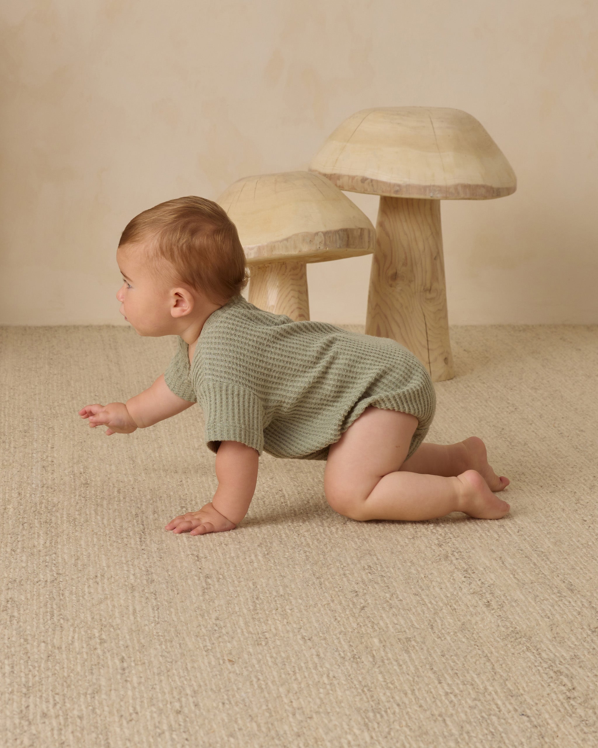 Relaxed Bubble Romper || Fern