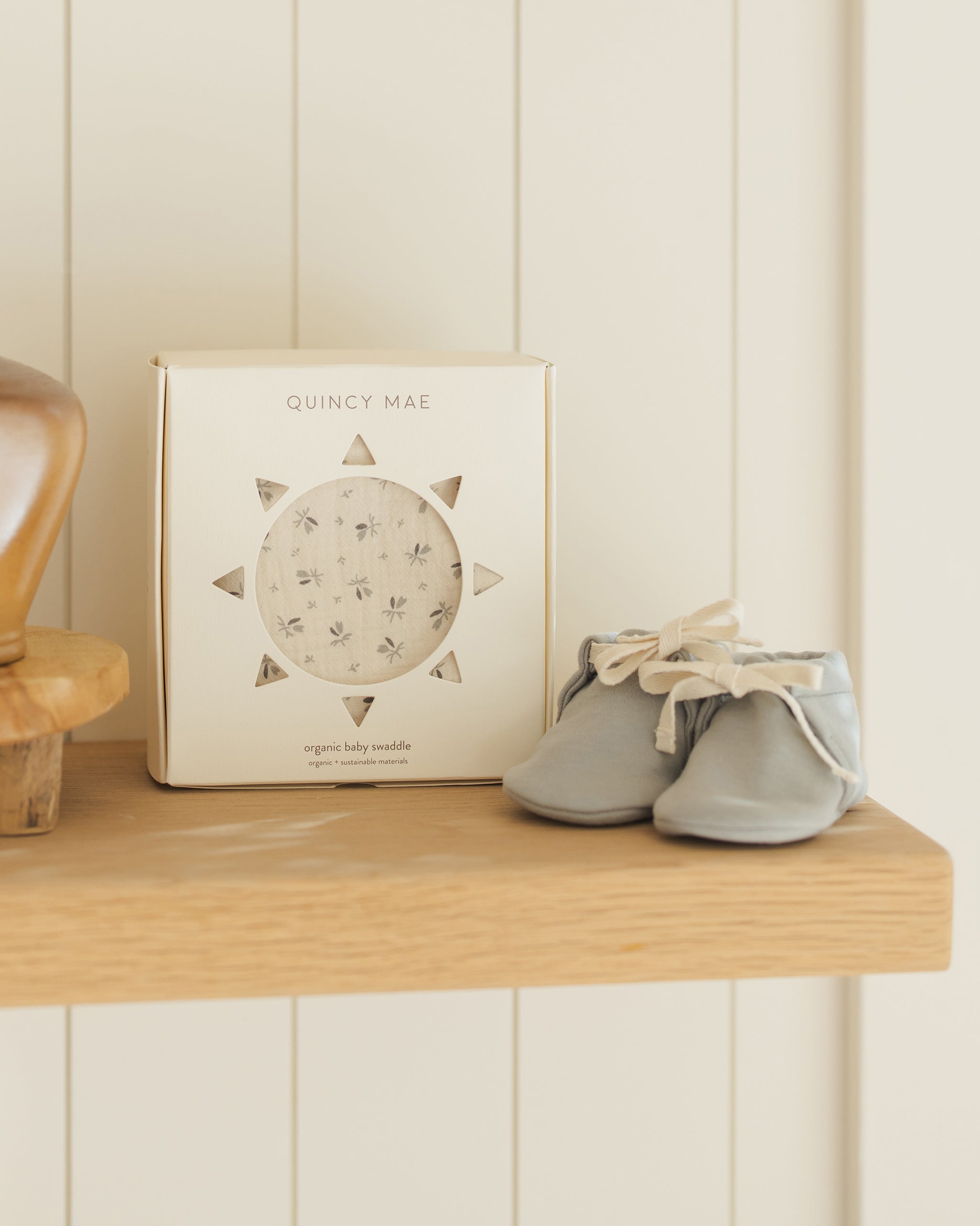 Baby Booties || Steel Blue