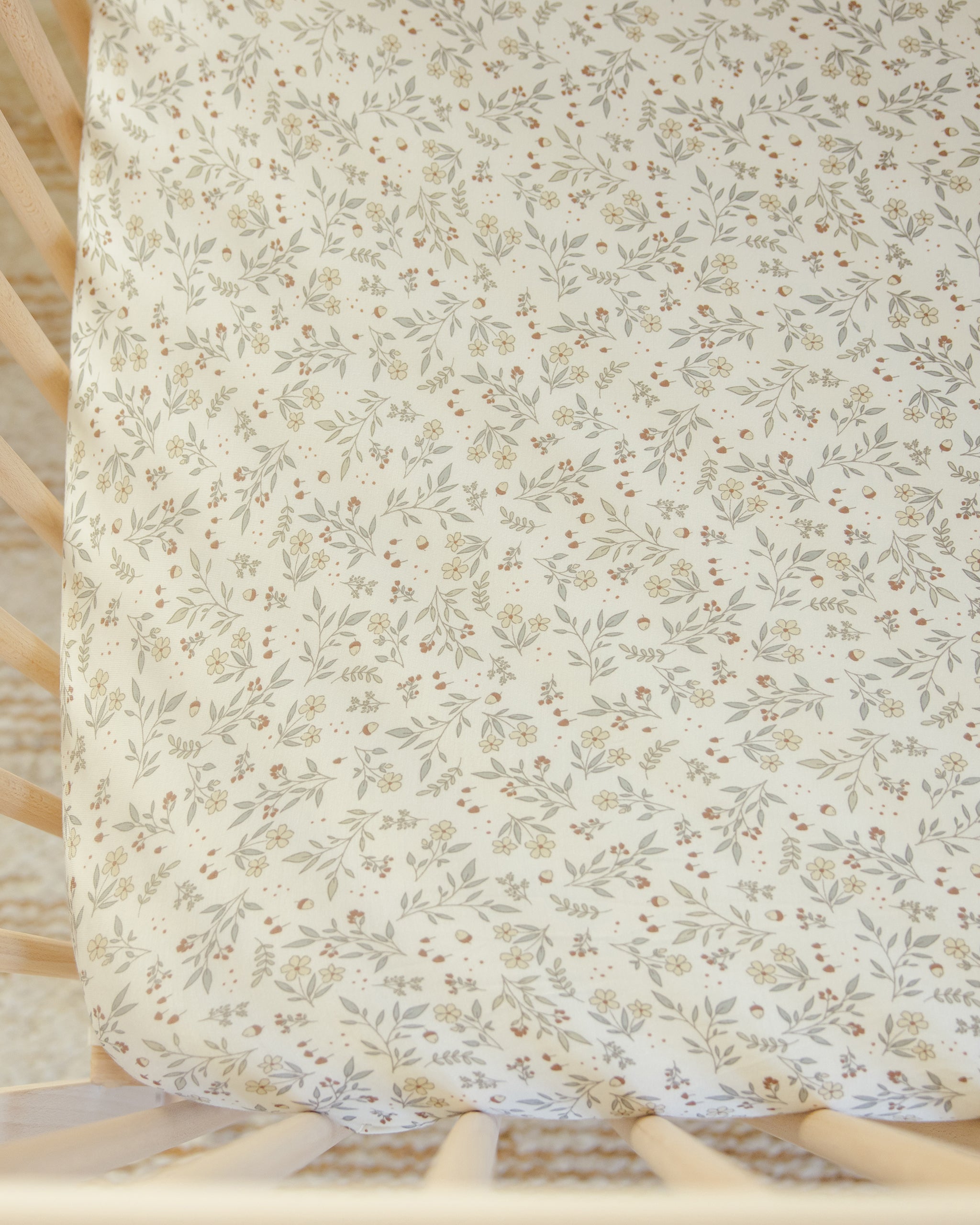 Bamboo Crib Sheet || Woodland