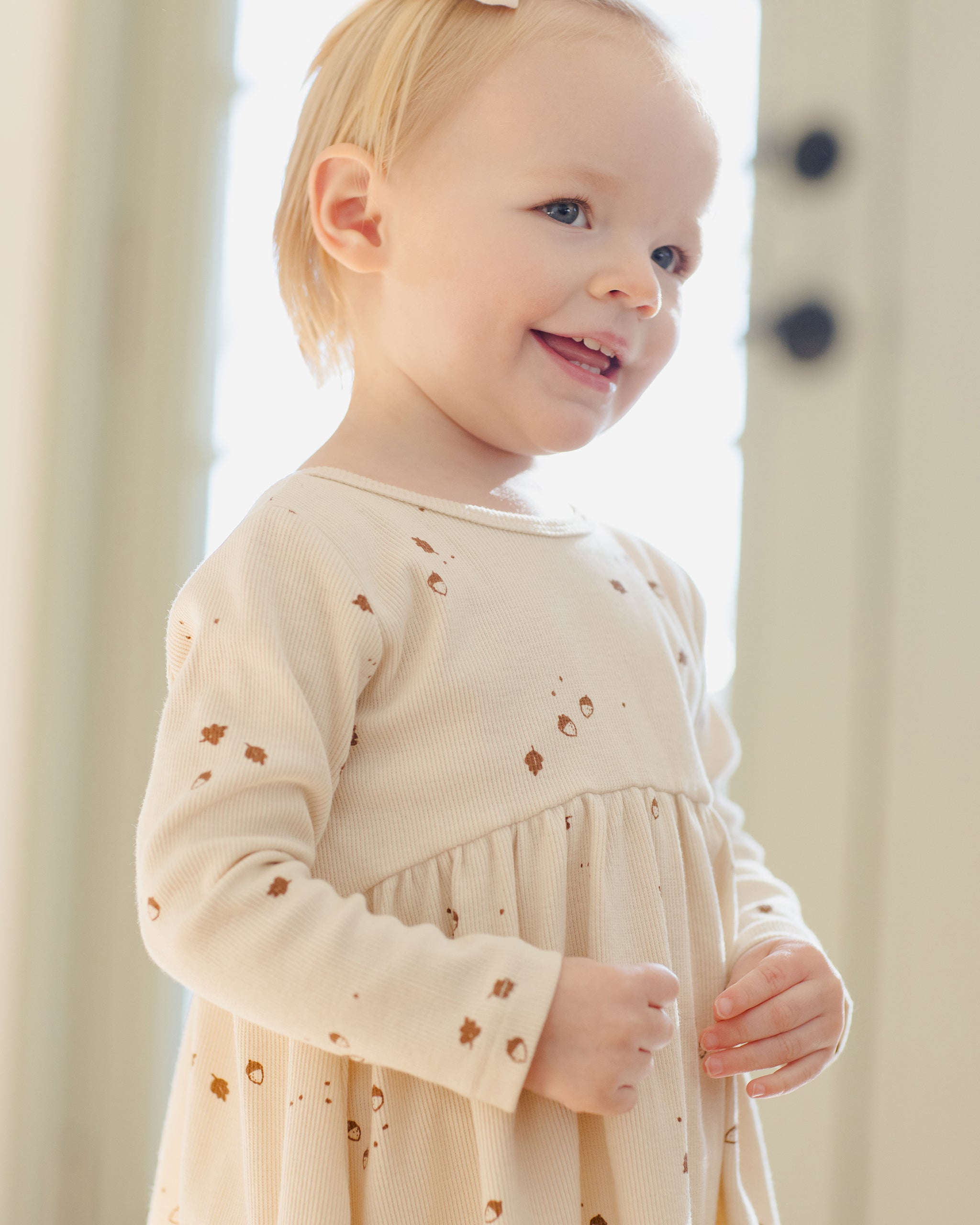 Ribbed Long Sleeve Dress || Acorns