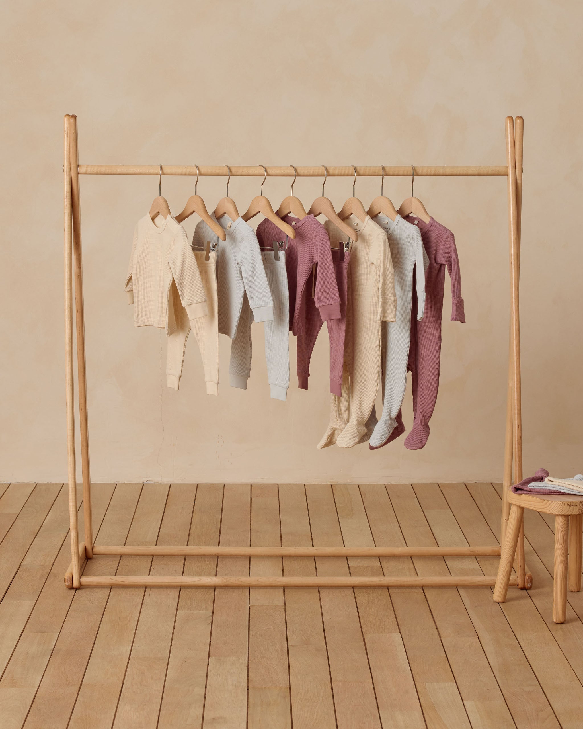 Waffle Top + Pant Set || Mulberry