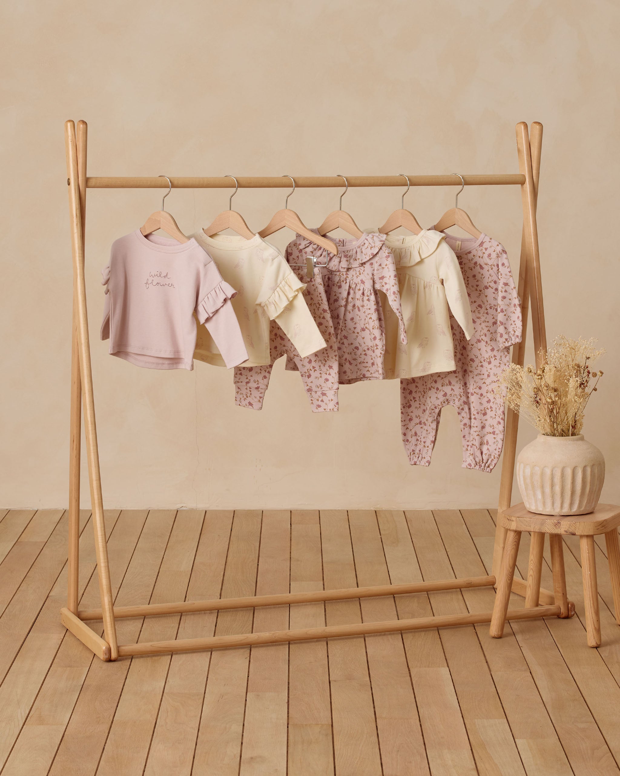 Ruffle Long Sleeve Tee || Wild Flower