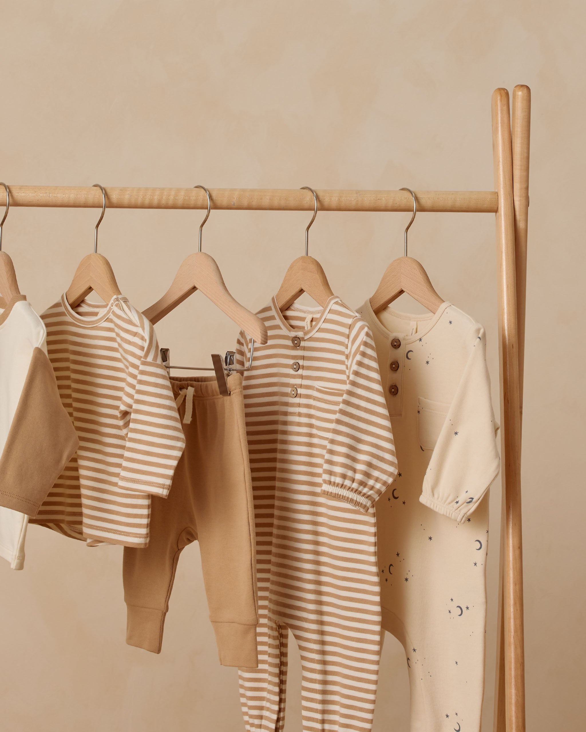 Long Sleeve Pocket Jumpsuit || Gold Stripe