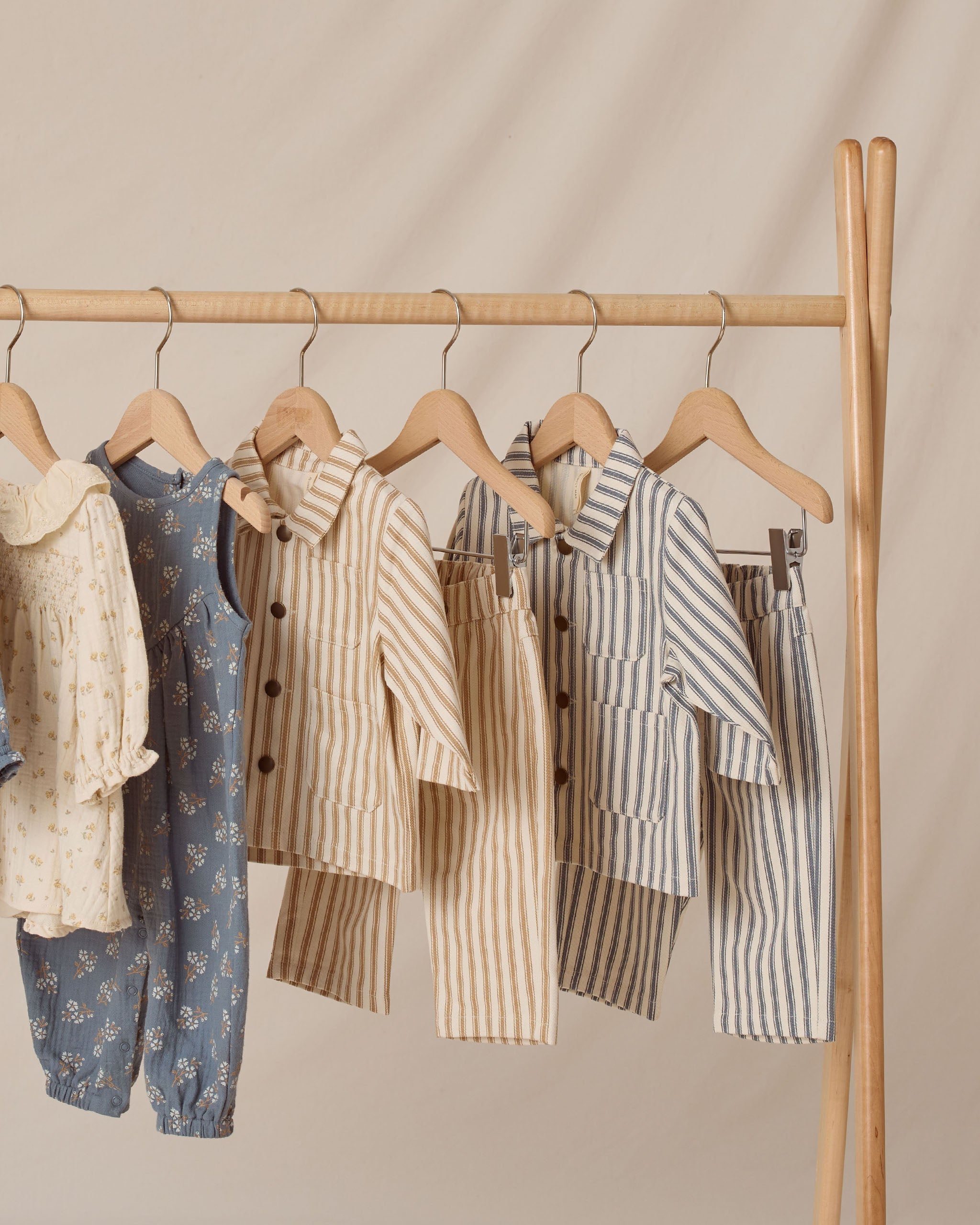 Utility Jacket || Gold Pinstripe