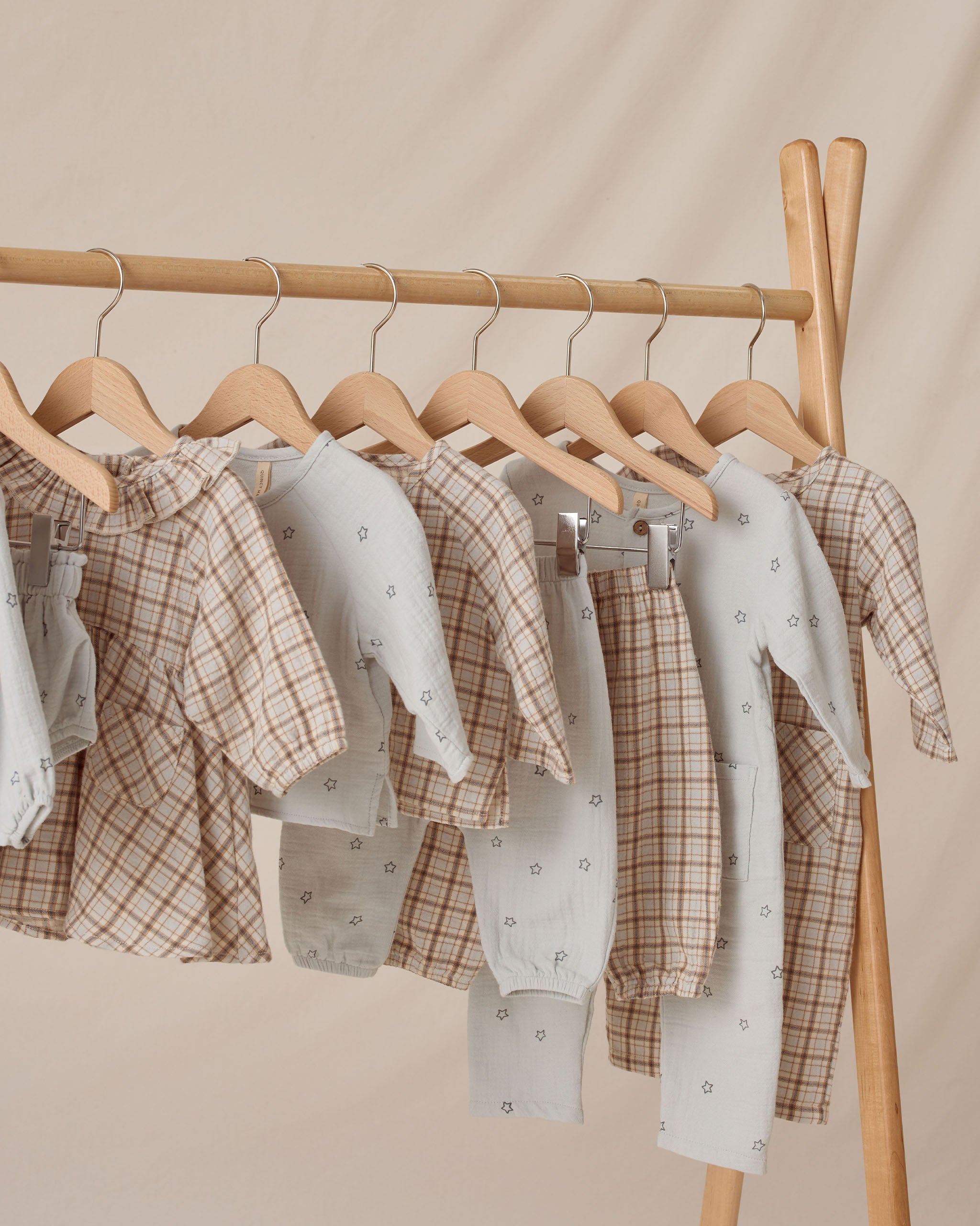 Pocketed Woven Jumpsuit || Blue Plaid