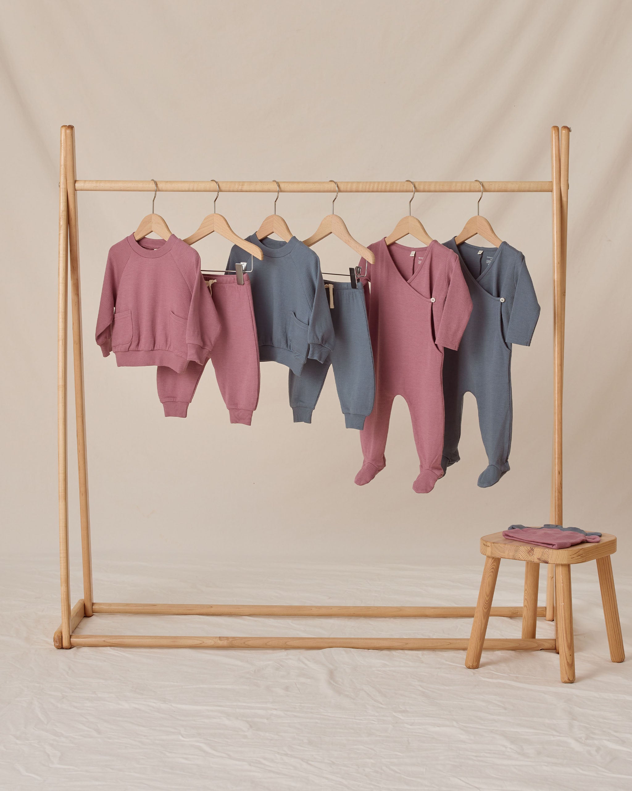 Pointelle Wrap Footie || Mulberry