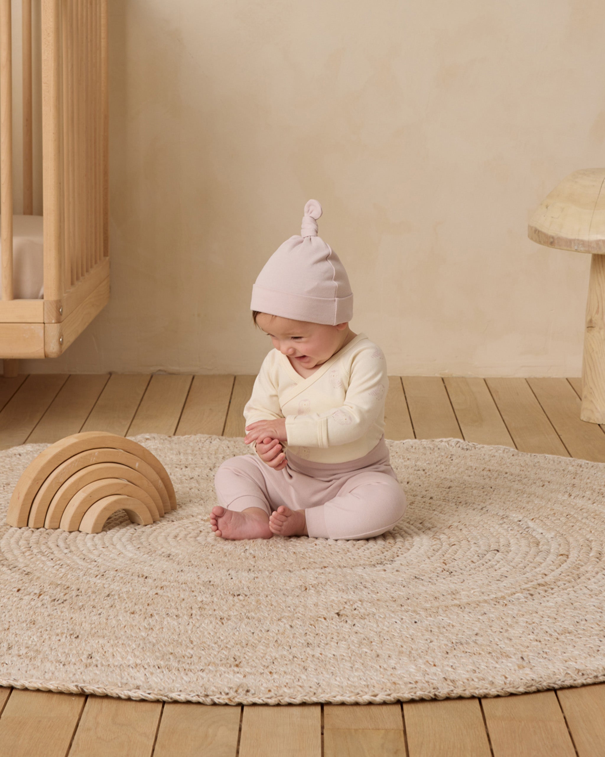 Knotted Baby Hat || Lilac - Rylee + Cru | Kids Clothes | Trendy Baby Clothes | Modern Infant Outfits |