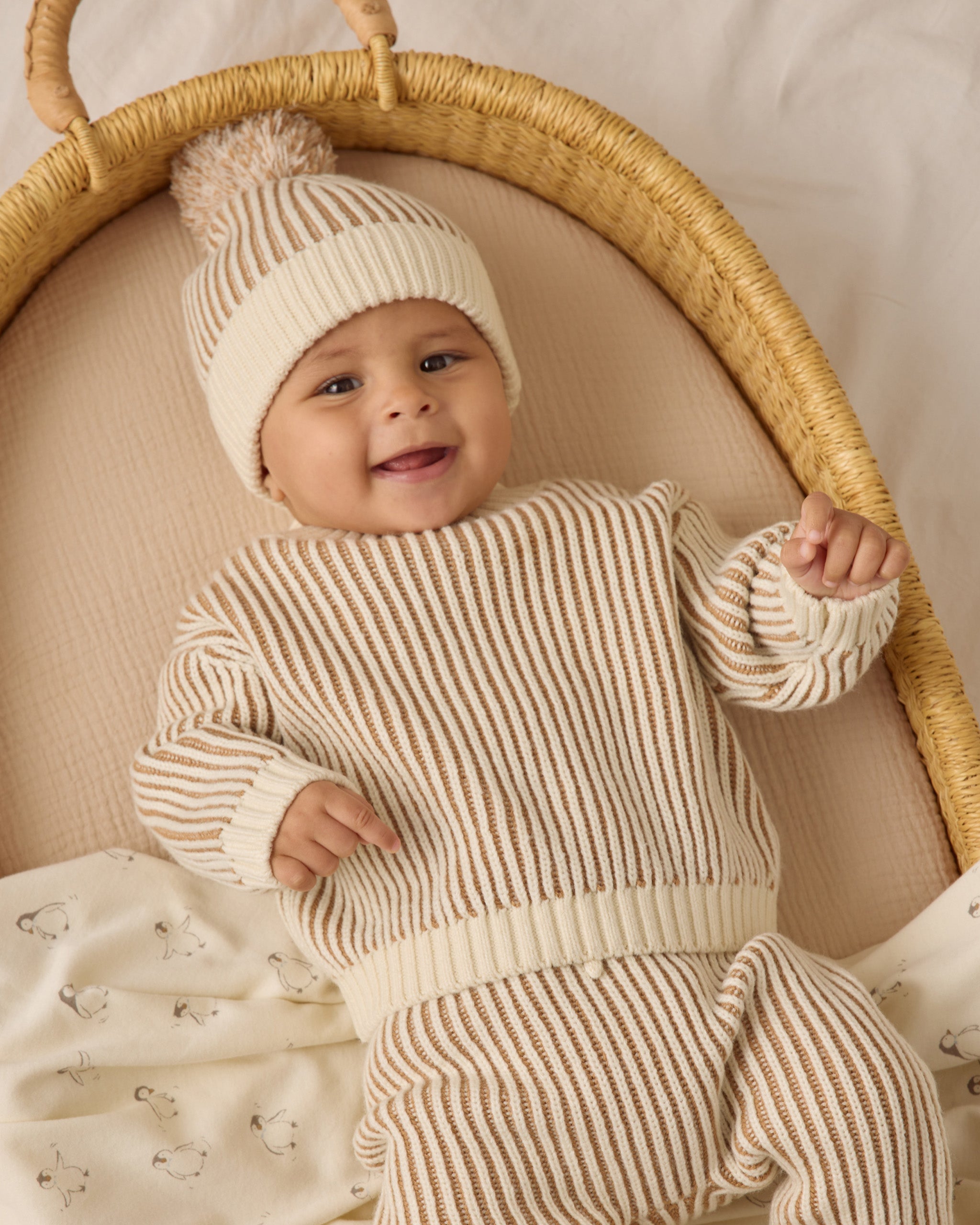 Beanie || Gold - Rylee + Cru | Kids Clothes | Trendy Baby Clothes | Modern Infant Outfits |