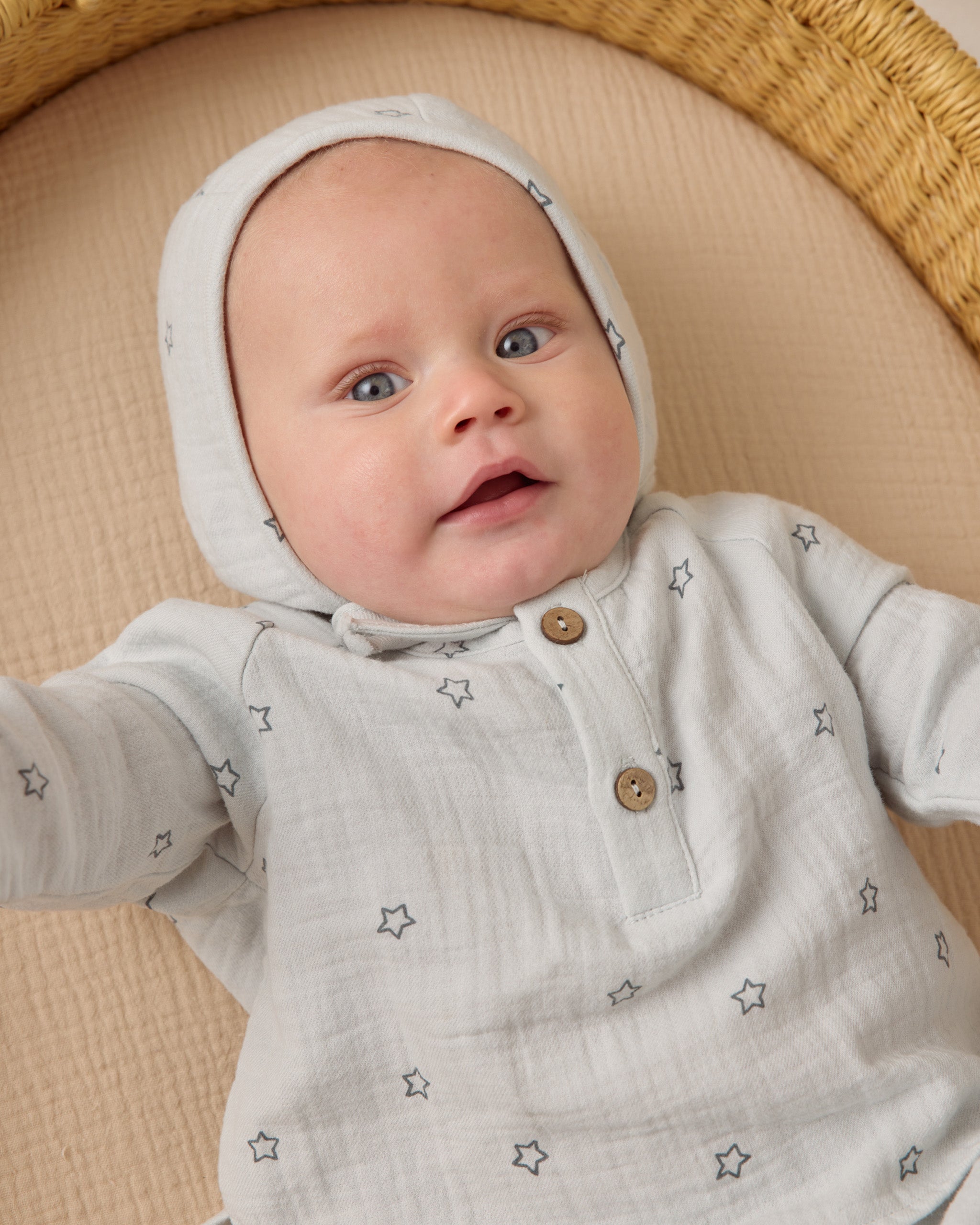 Woven Baby Bonnet || Twinkle - Rylee + Cru | Kids Clothes | Trendy Baby Clothes | Modern Infant Outfits |