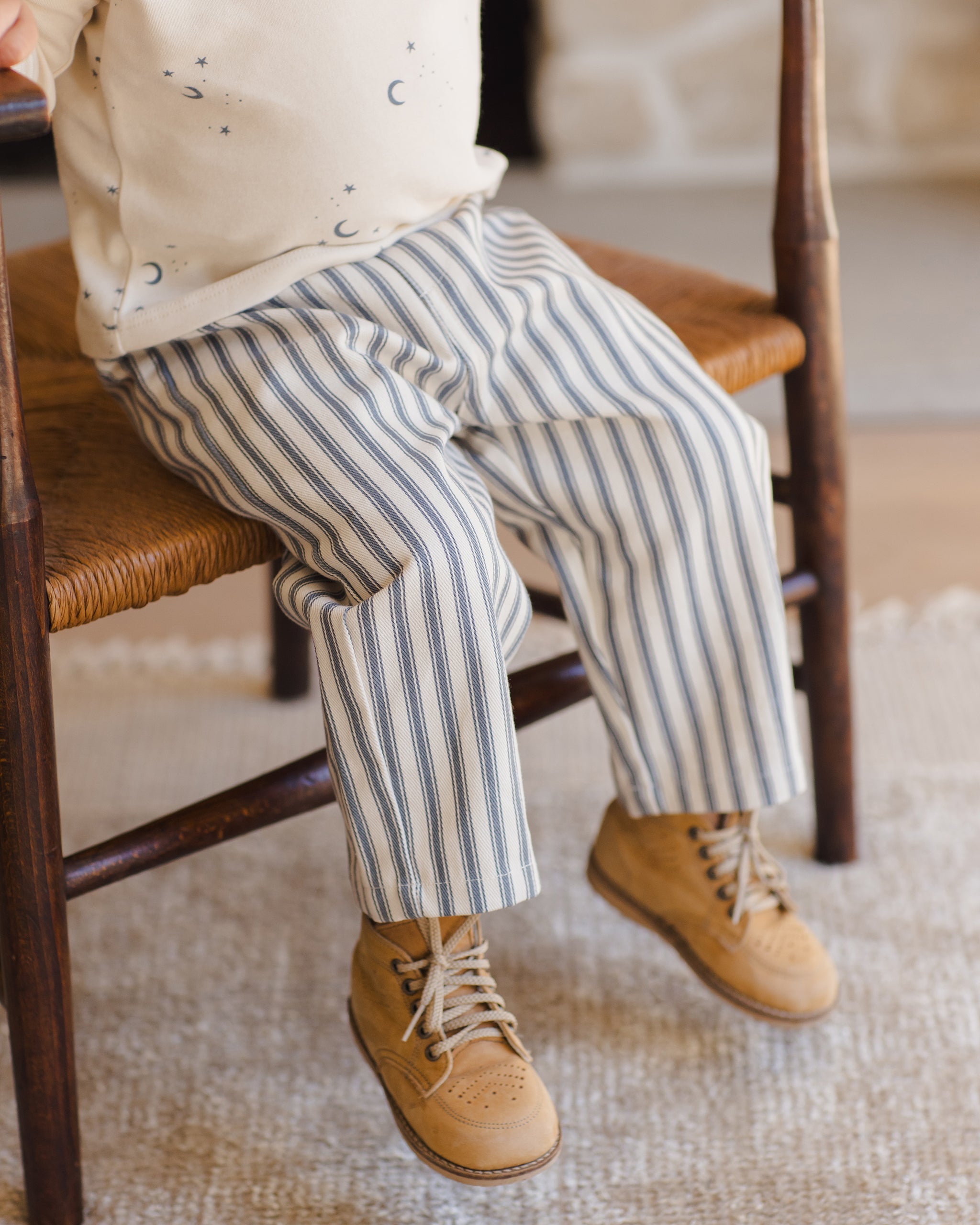 Grayson Pant || Ocean Pinstripe