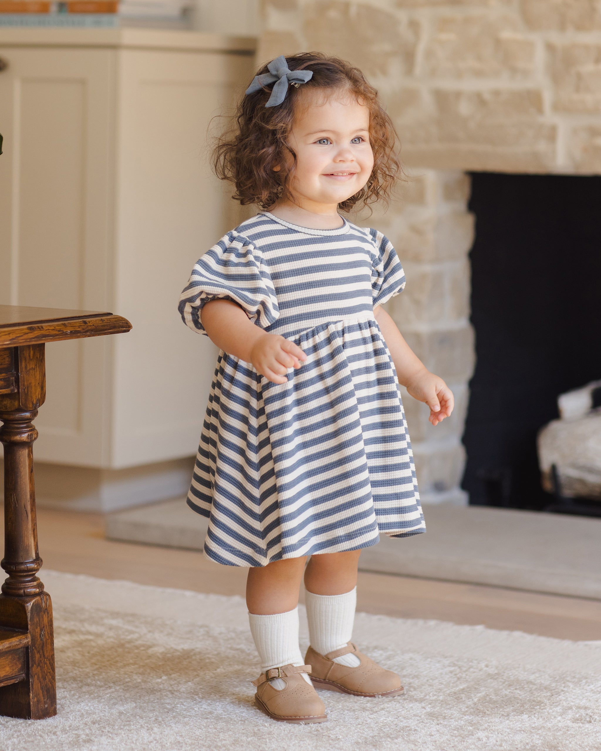 Darla Dress || Ocean Stripe