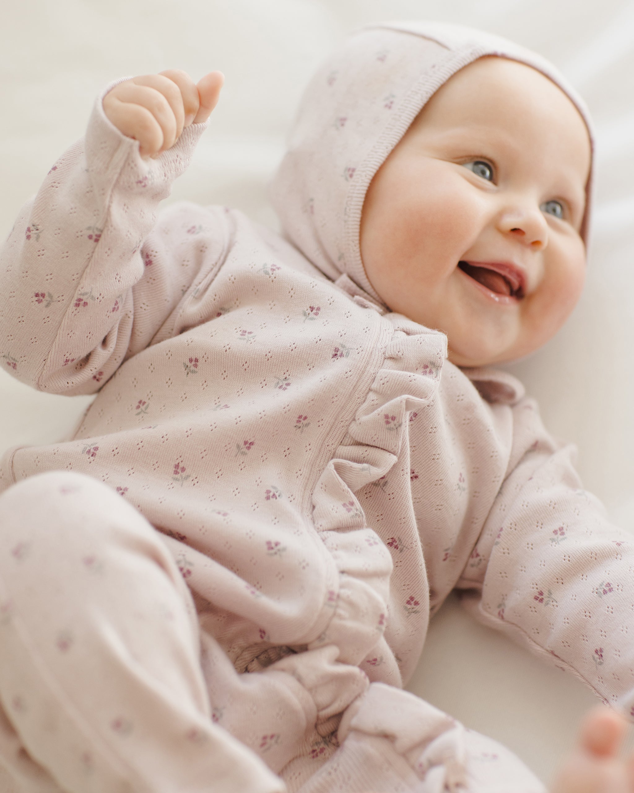 Baby Bonnet || Lilac Ditsy