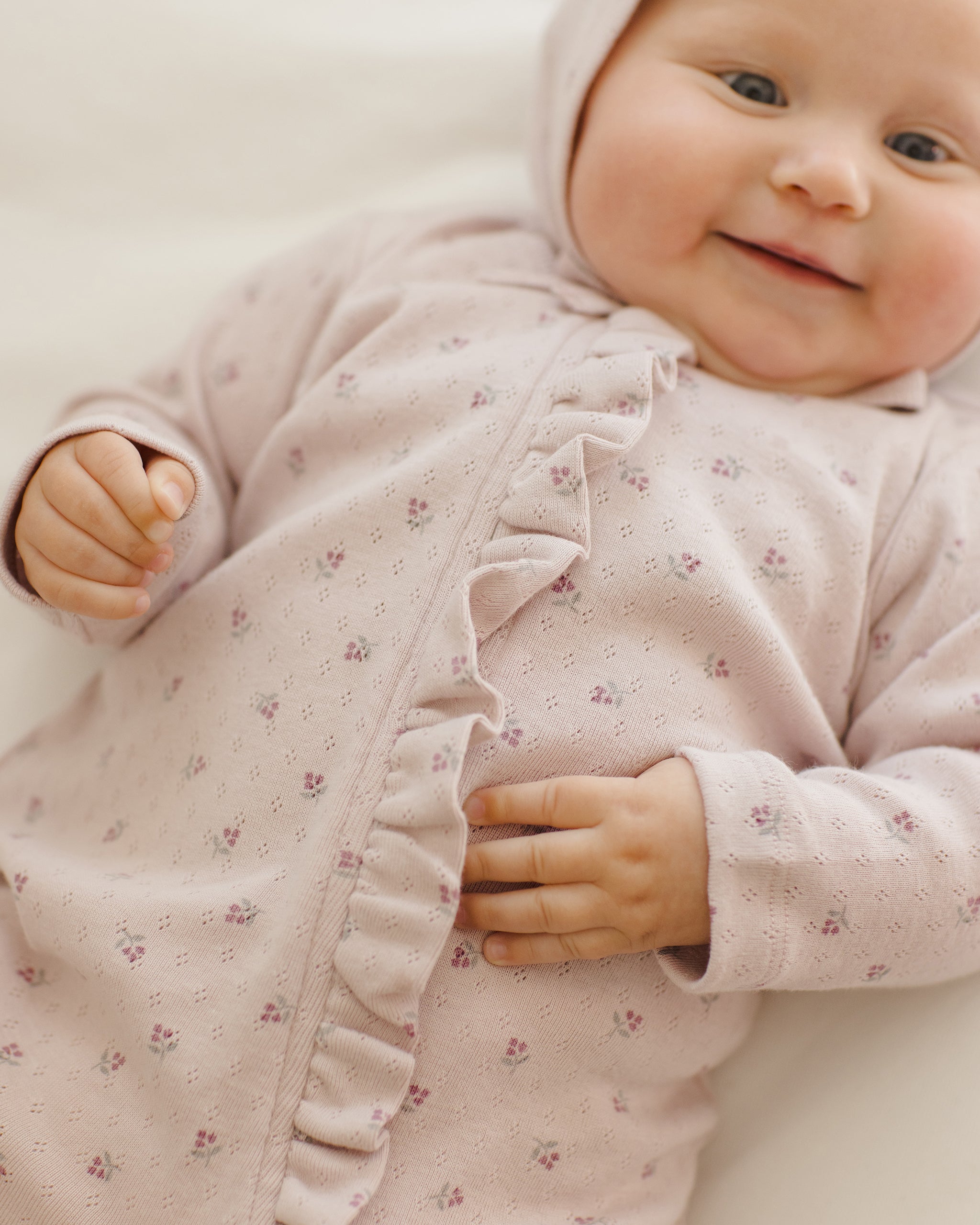 Baby Bonnet || Lilac Ditsy