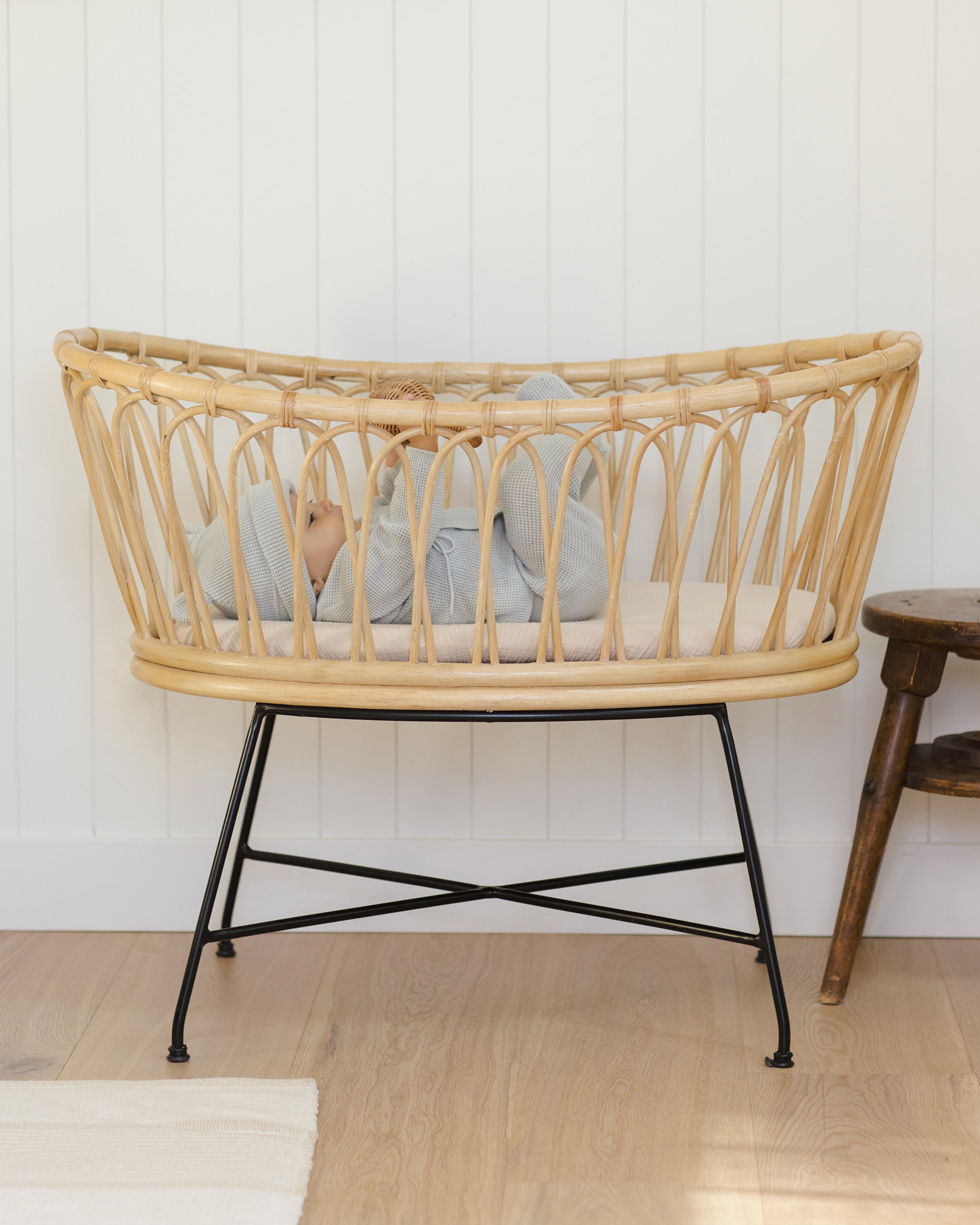 Footed Knit Pant || Ice Blue