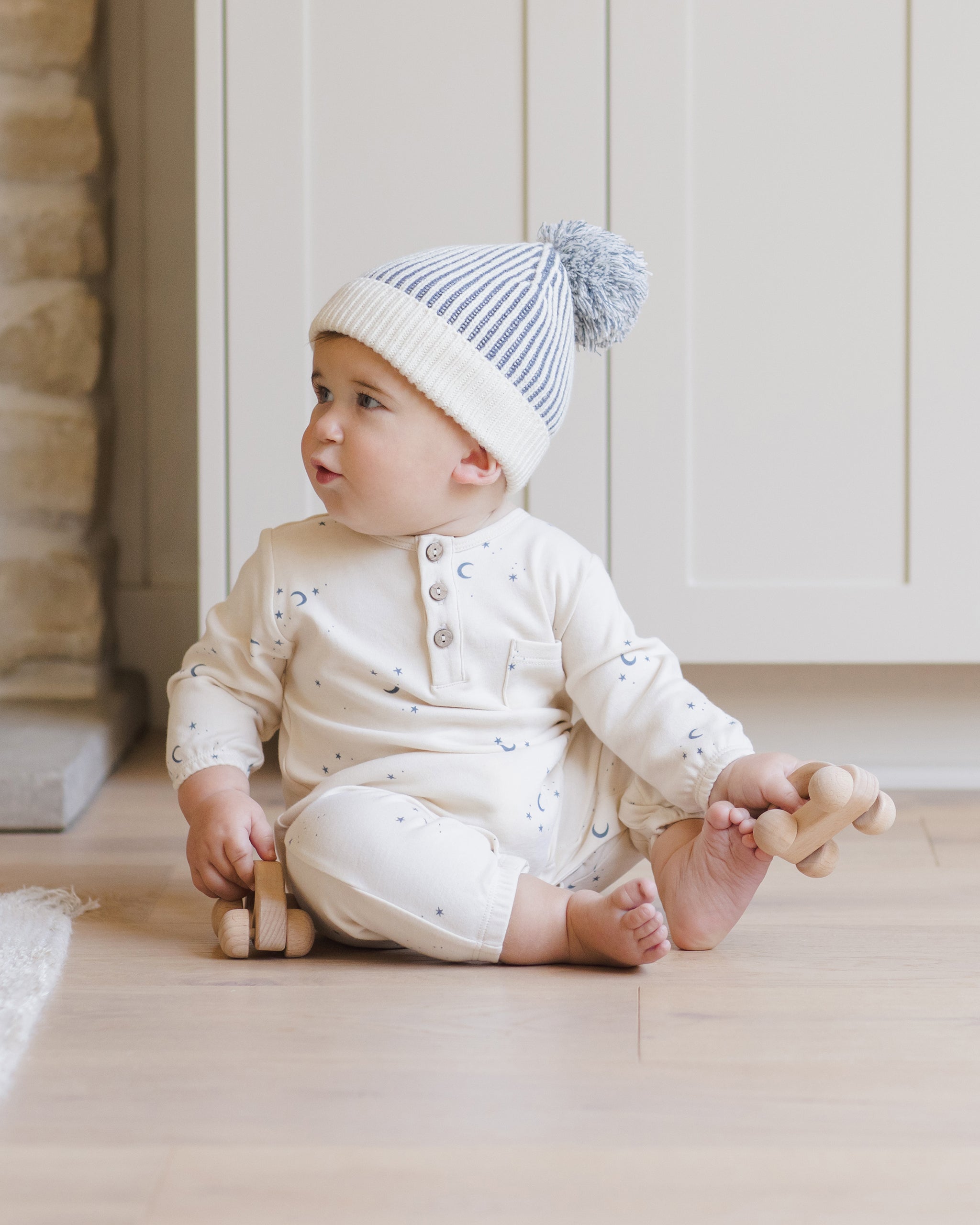 Long Sleeve Pocket Jumpsuit || Moons