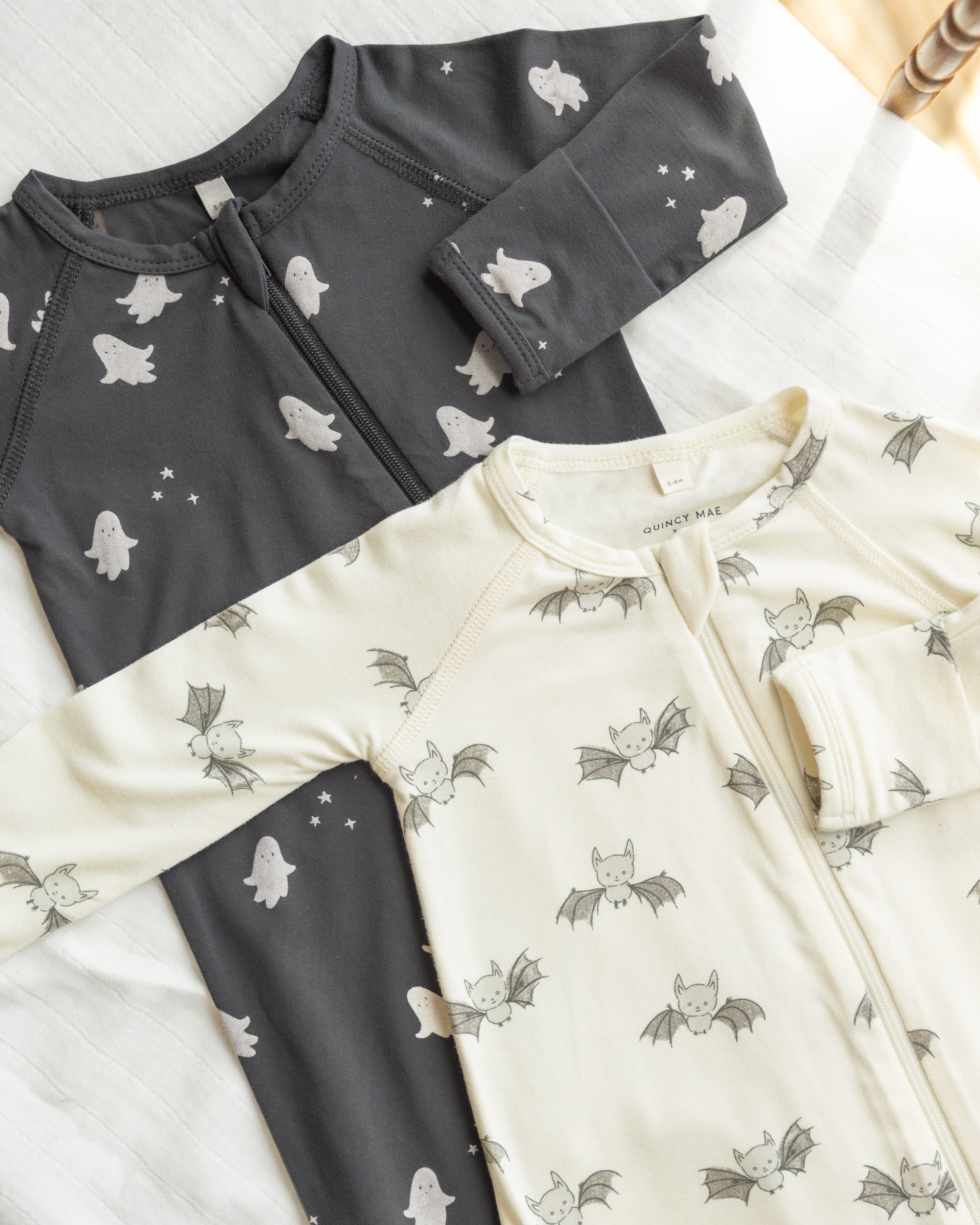 Bamboo Zip Footie || Ghosts