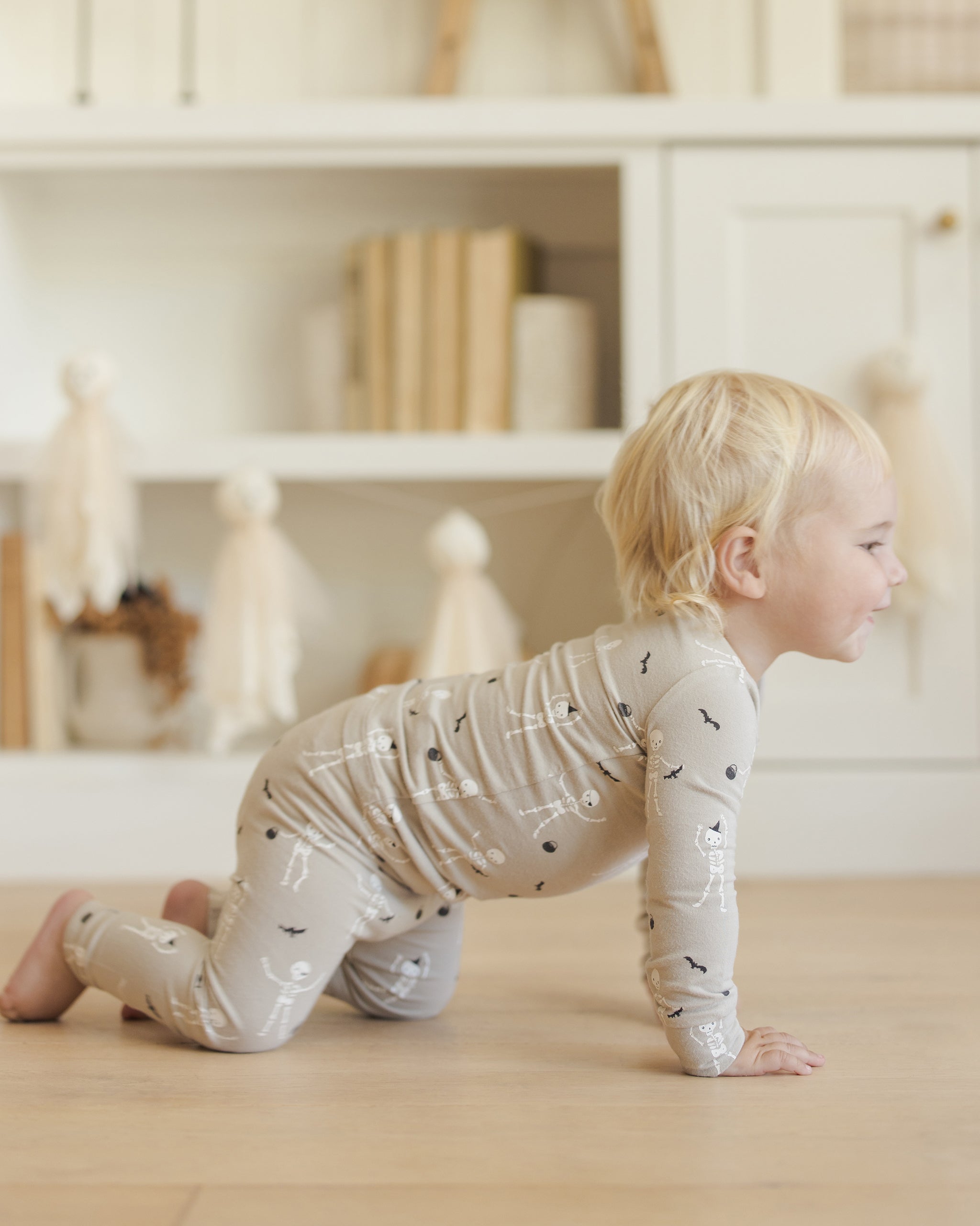 Bamboo Pajama Set || Skeletons - Rylee + Cru | Kids Clothes | Trendy Baby Clothes | Modern Infant Outfits |