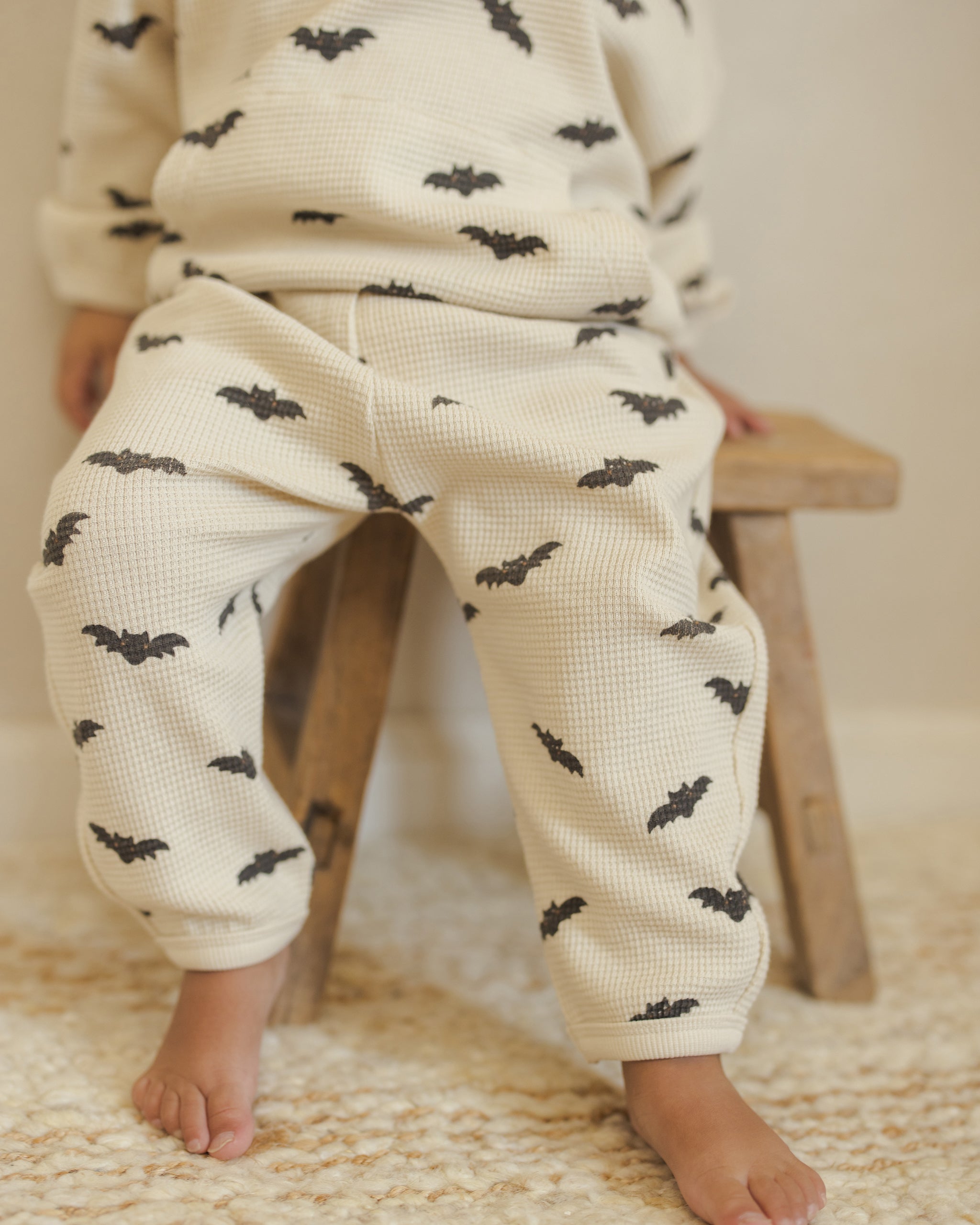 Waffle Slouch Set || Bats - Rylee + Cru | Kids Clothes | Trendy Baby Clothes | Modern Infant Outfits |