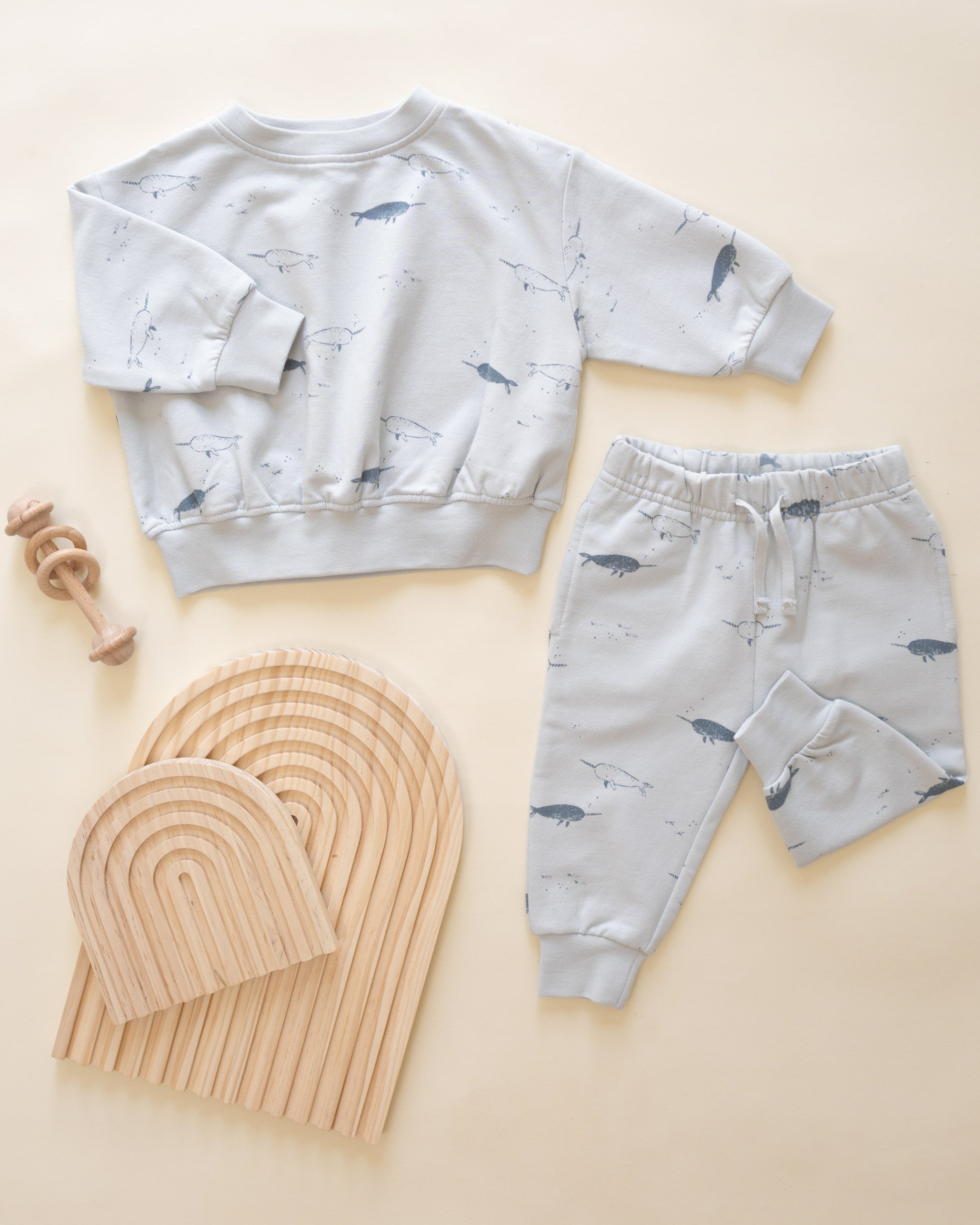 Relaxed Fleece Sweatpant || Narwhals