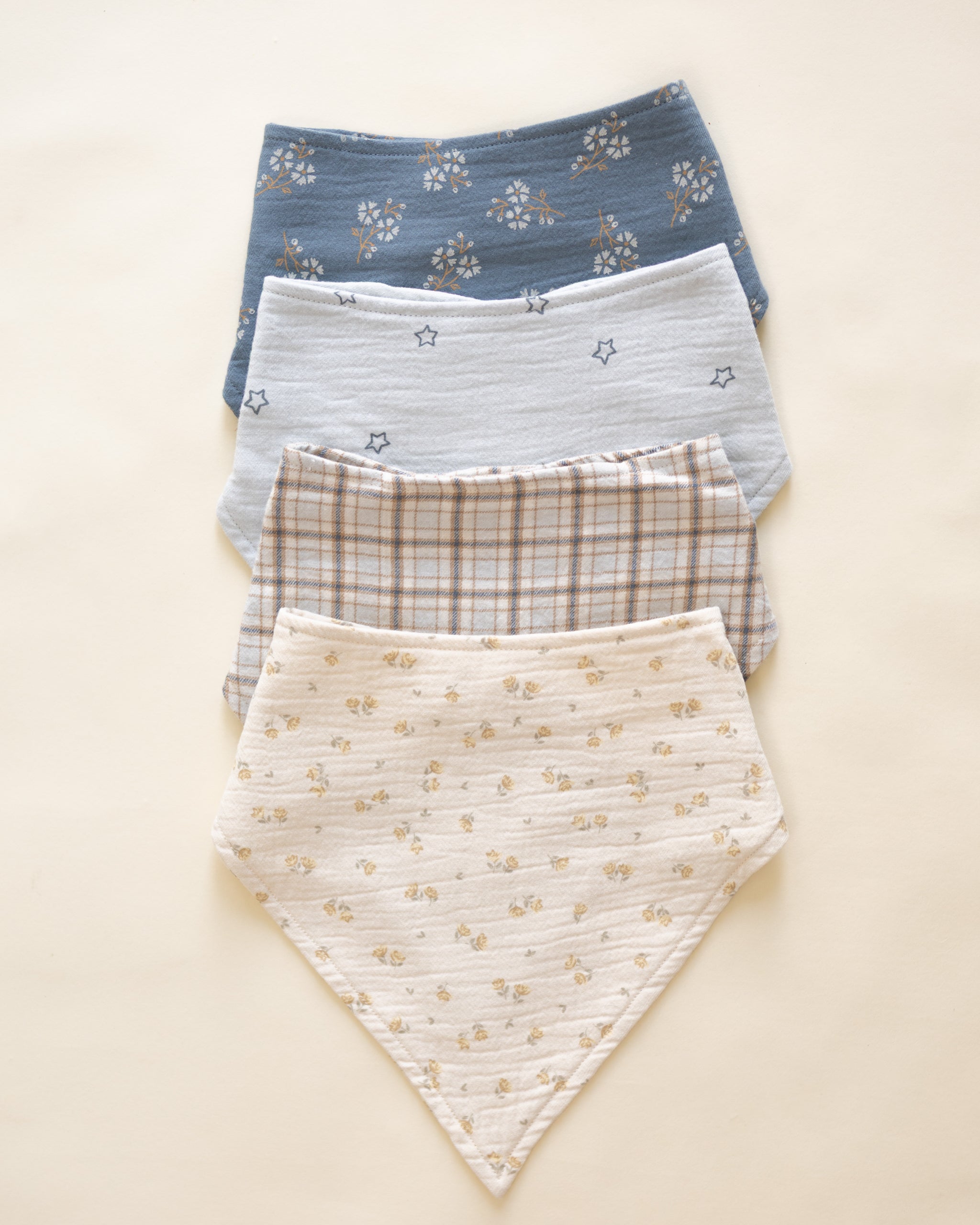 Bandana Scarf, 2 Pack || Golden Floral, Blue Floral