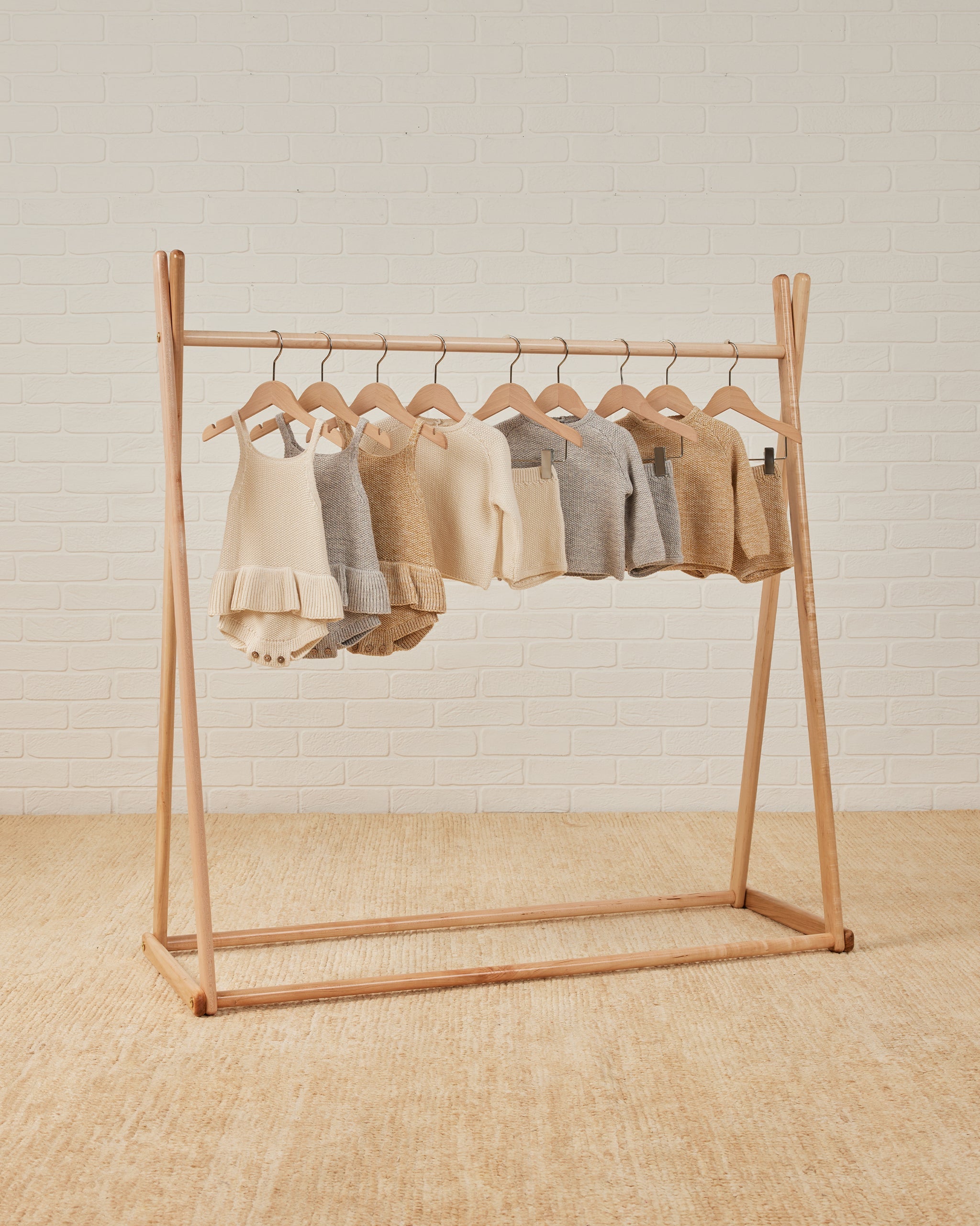 Knit Ruffle Romper || Heathered Periwinkle - Rylee + Cru | Kids Clothes | Trendy Baby Clothes | Modern Infant Outfits |