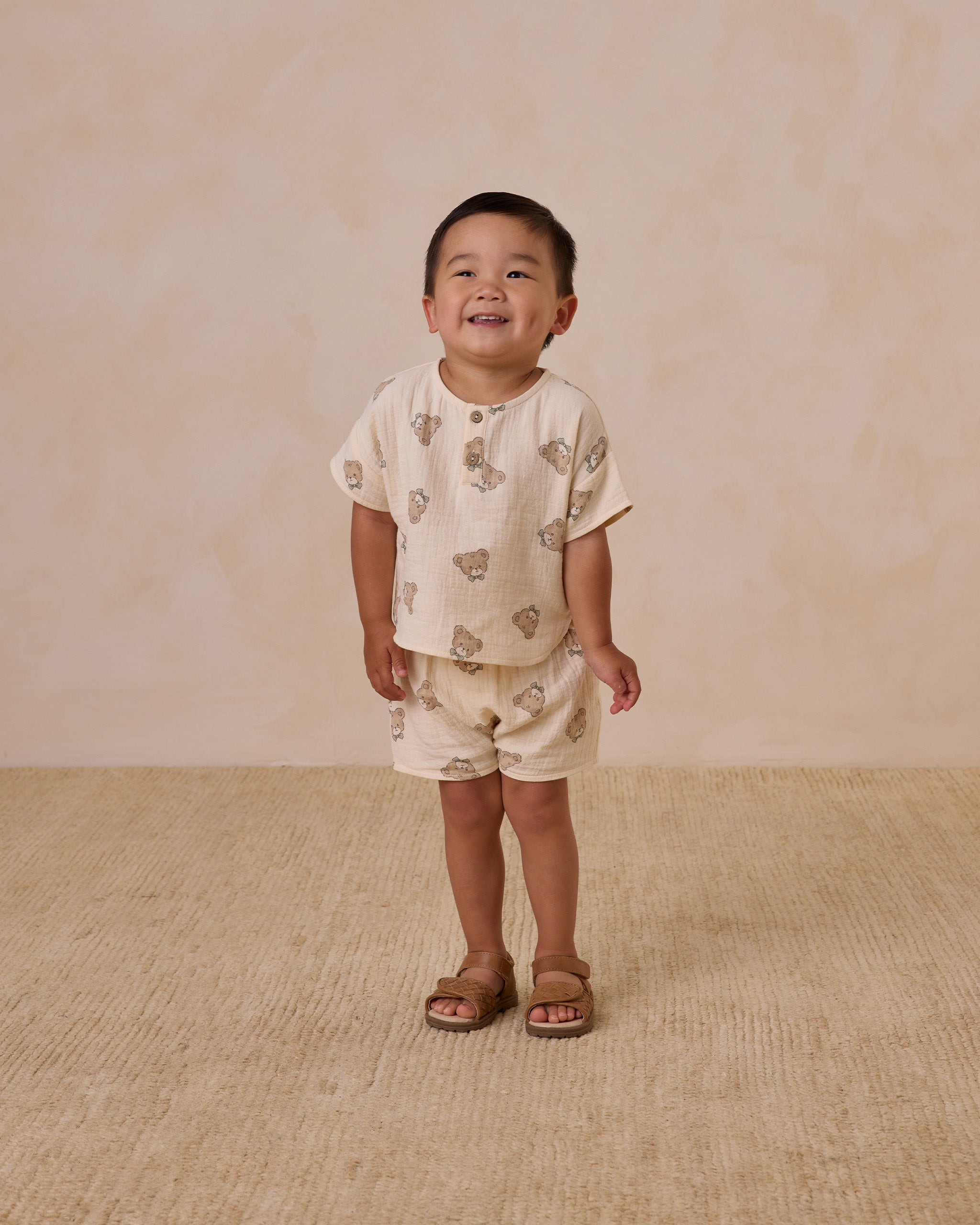 Woven Boxy Top + Short Set || Teddy