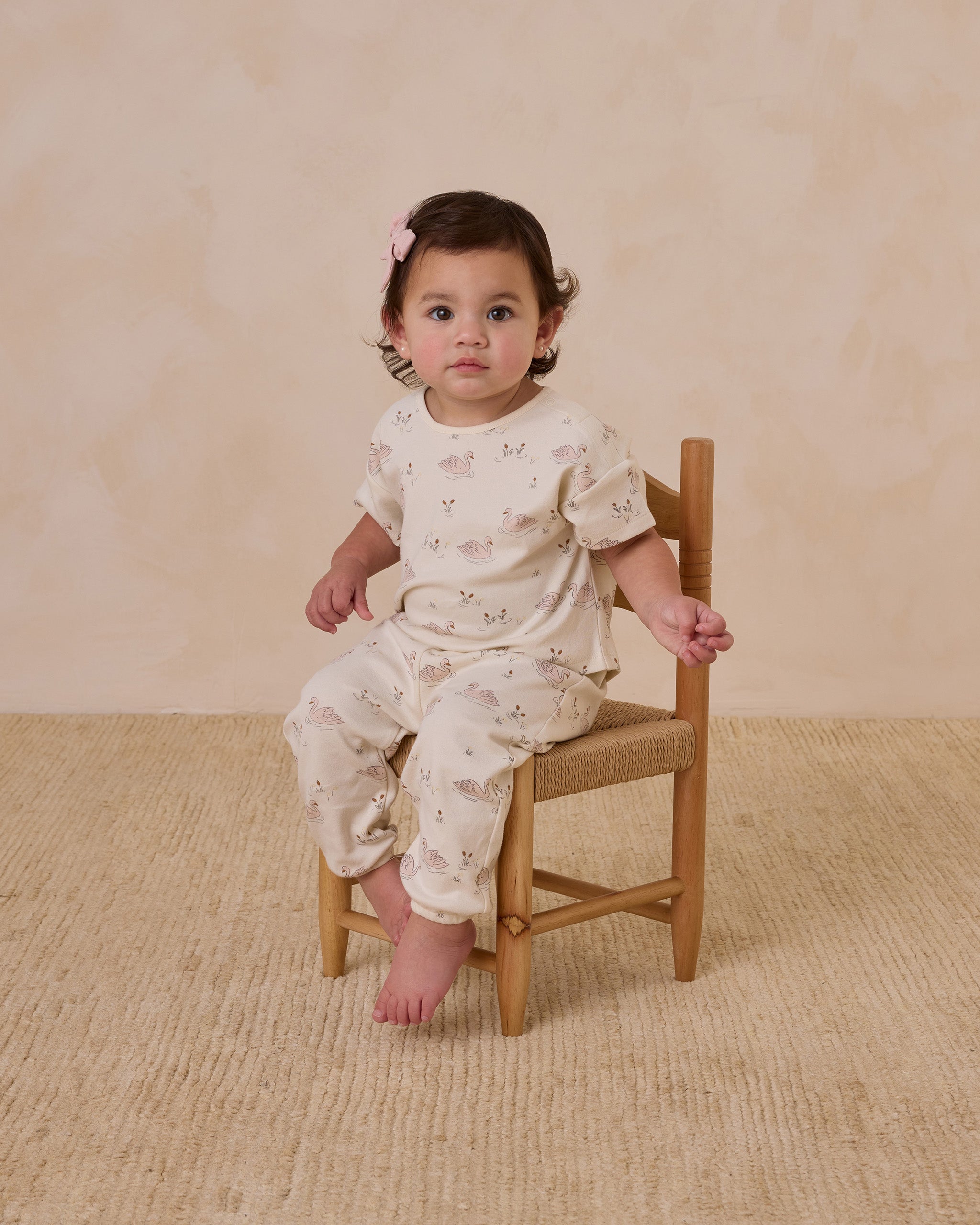 Jersey Tee + Pant Set || Swans