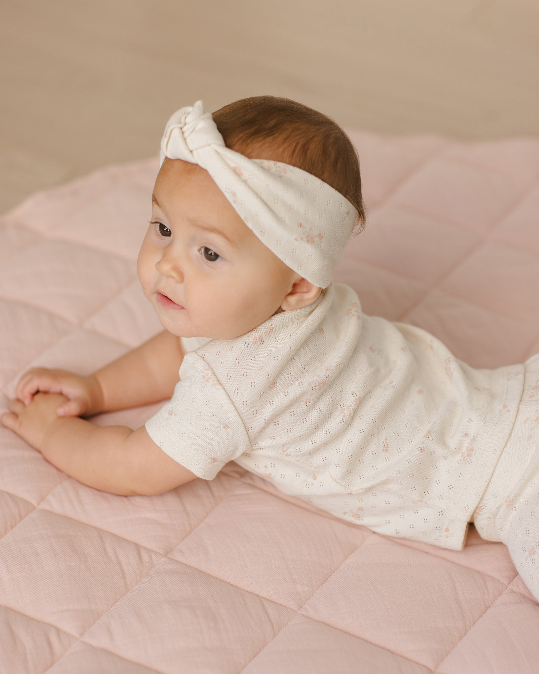 Pointelle Tee + Legging || Pink Ditsy