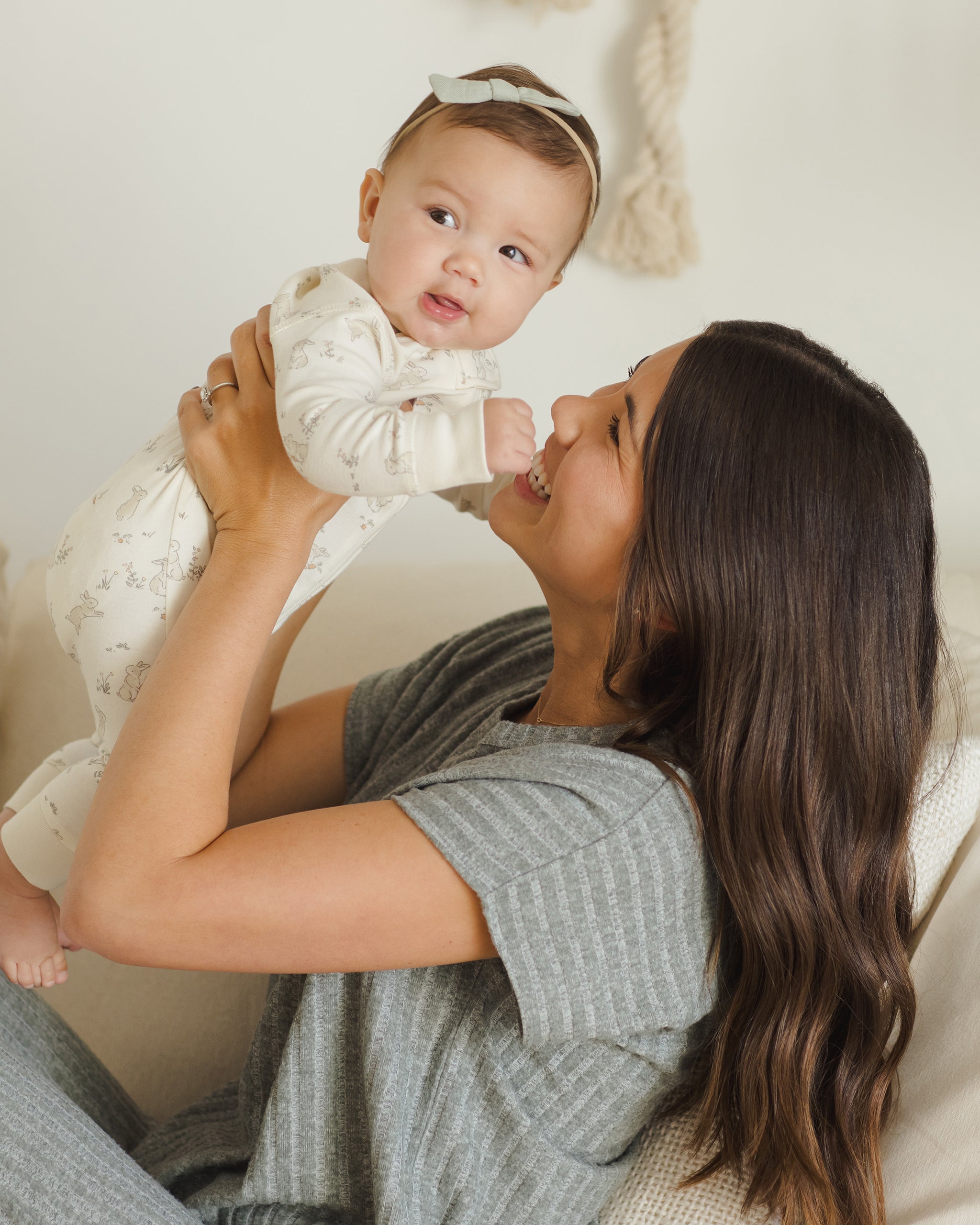 Zip Longsleeve Sleeper || Bunnies