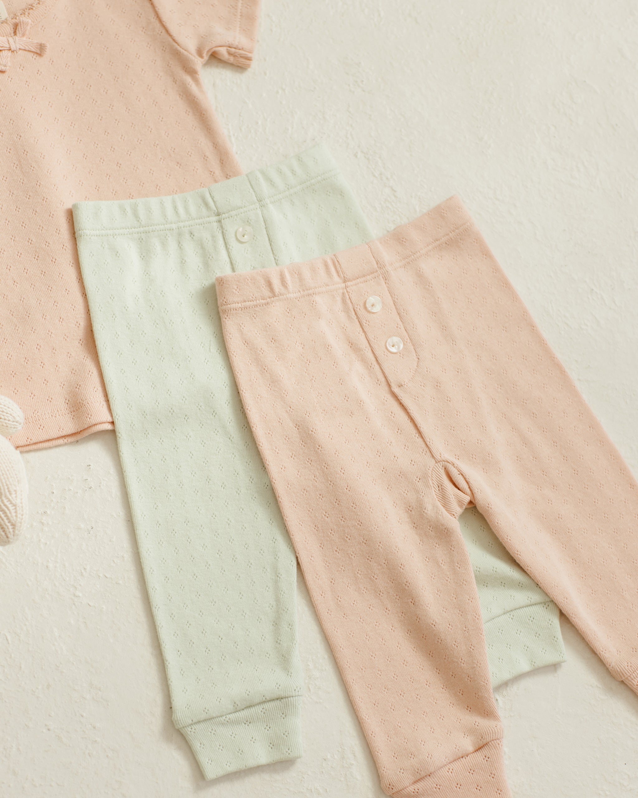 Pointelle Tee + Legging || Mint