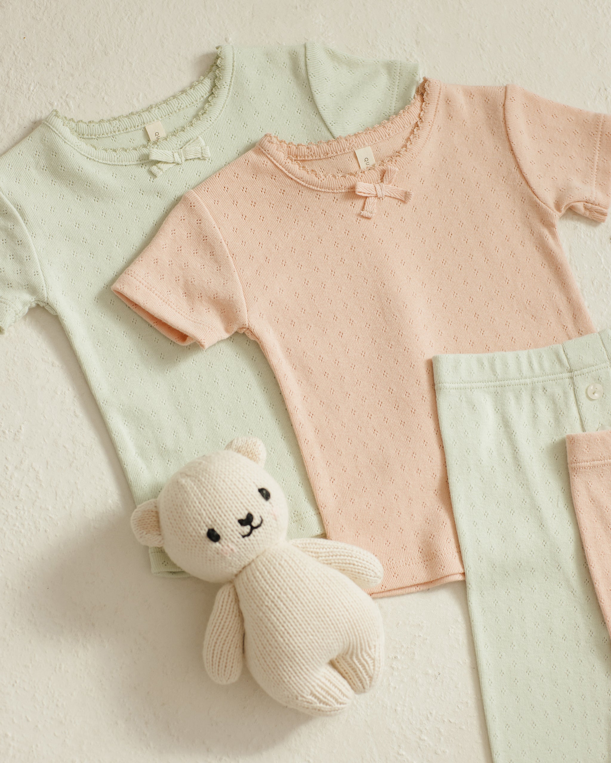 Pointelle Tee + Legging || Mint