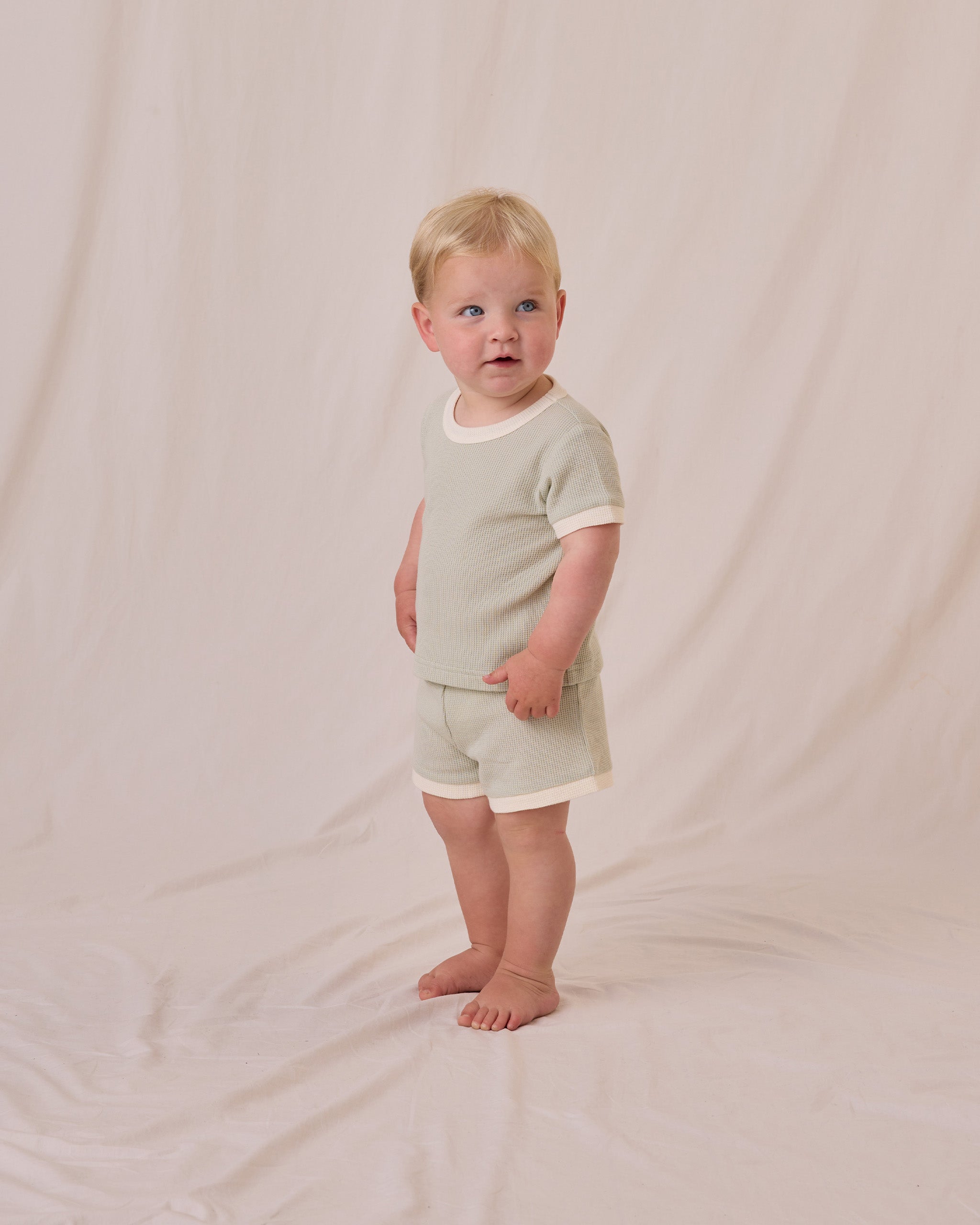 Waffle Shortie Set || Mint