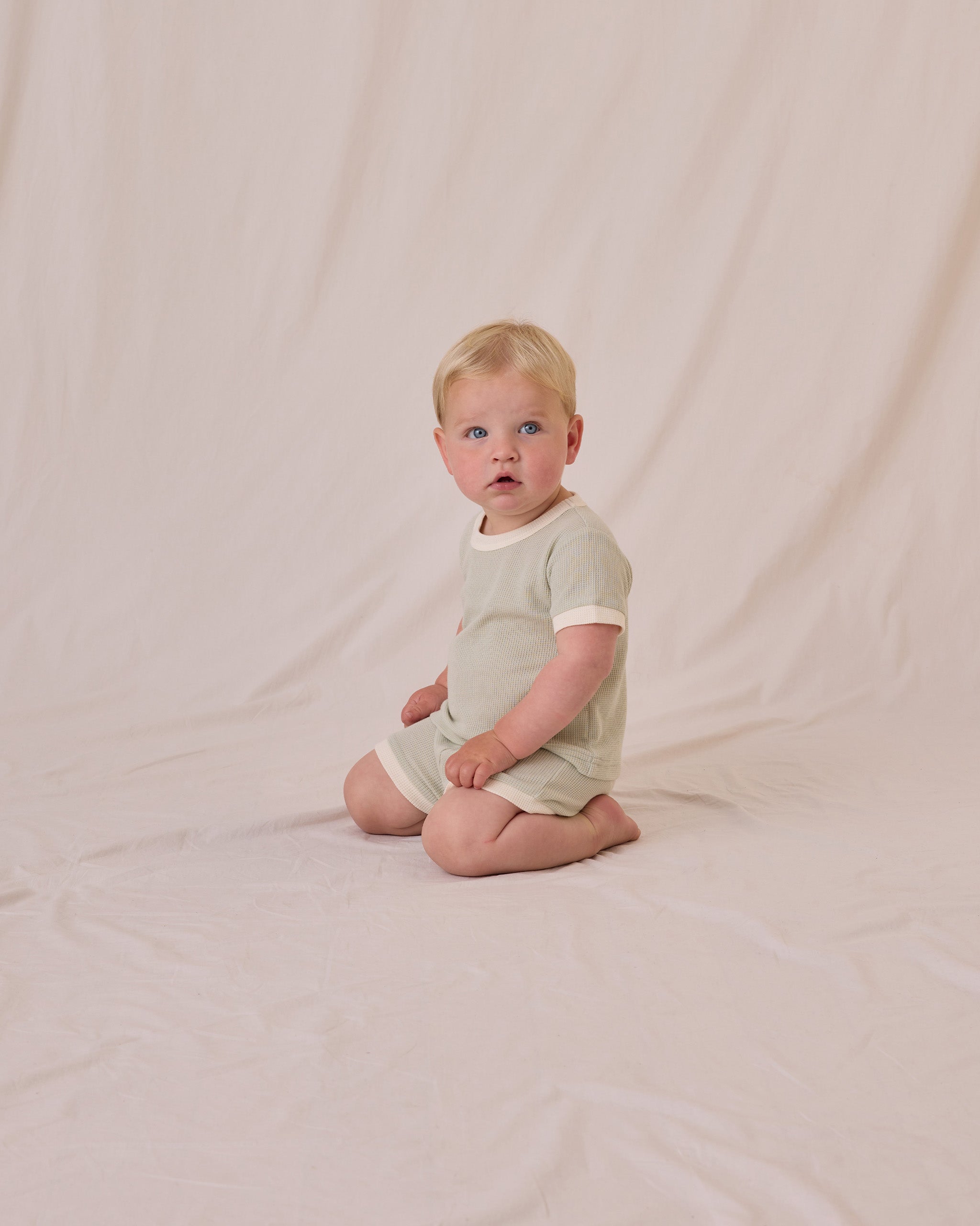 Waffle Shortie Set || Mint