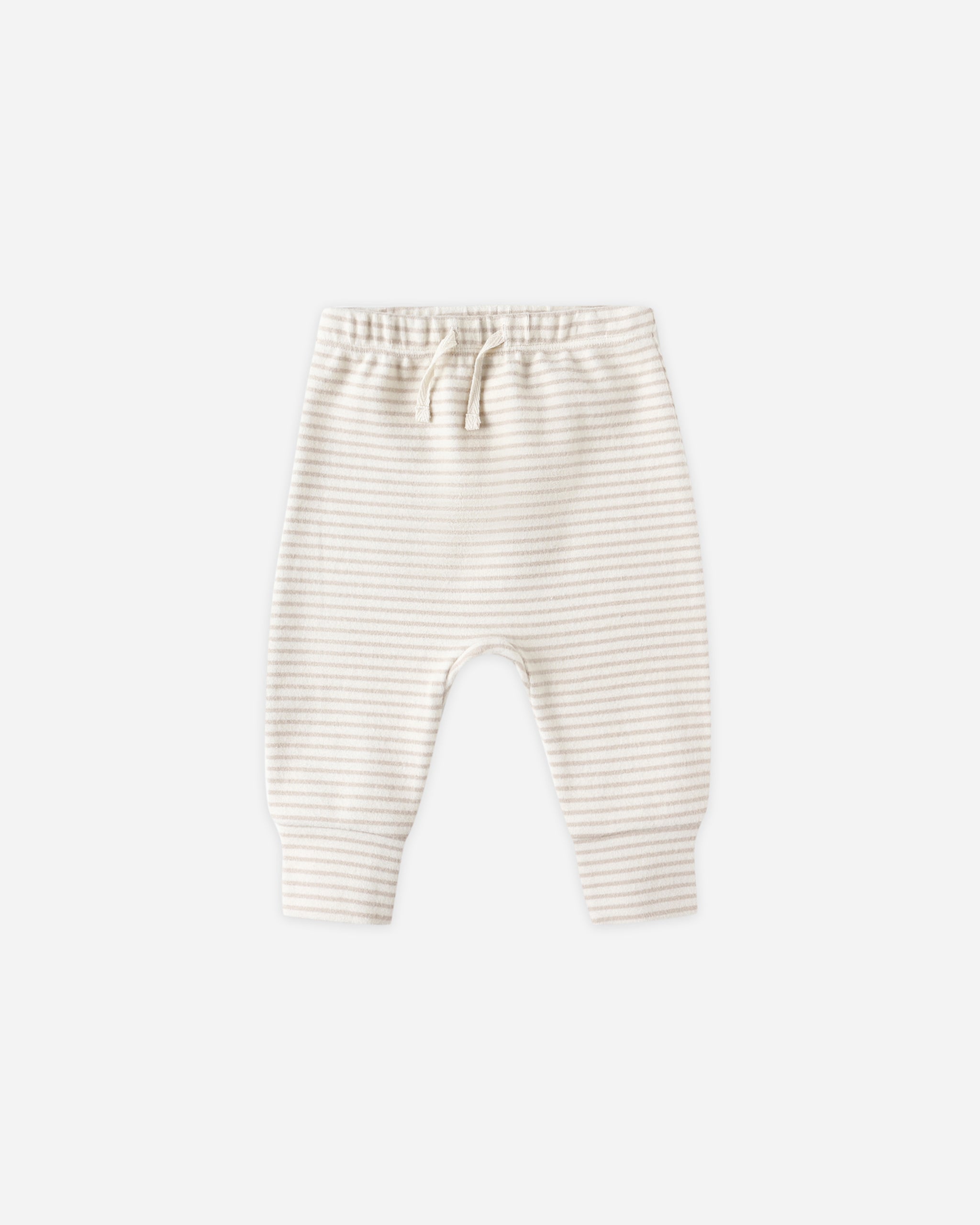 Drawstring Pant || Oat Micro Stripe