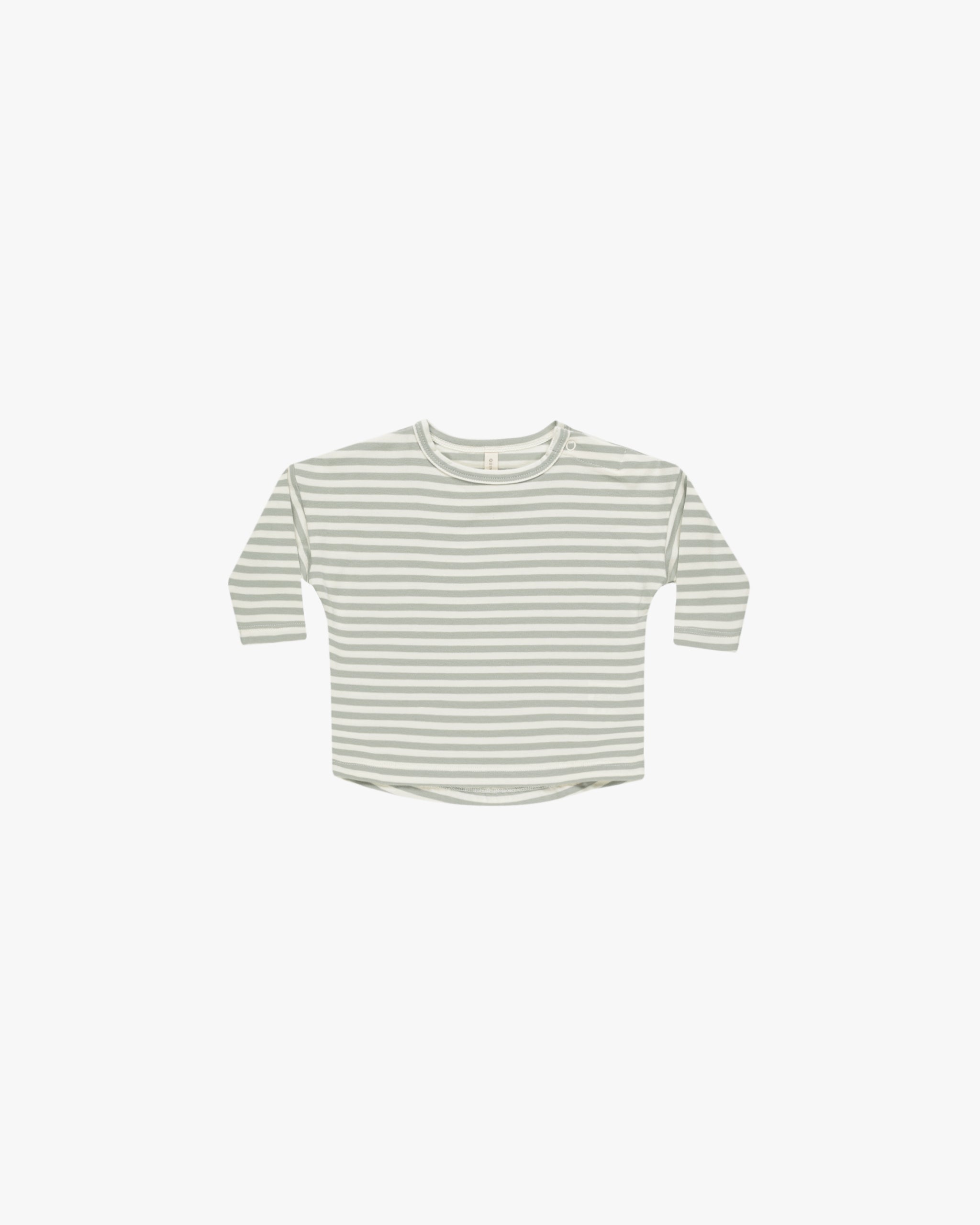 Long Sleeve Tee || Sage Stripe