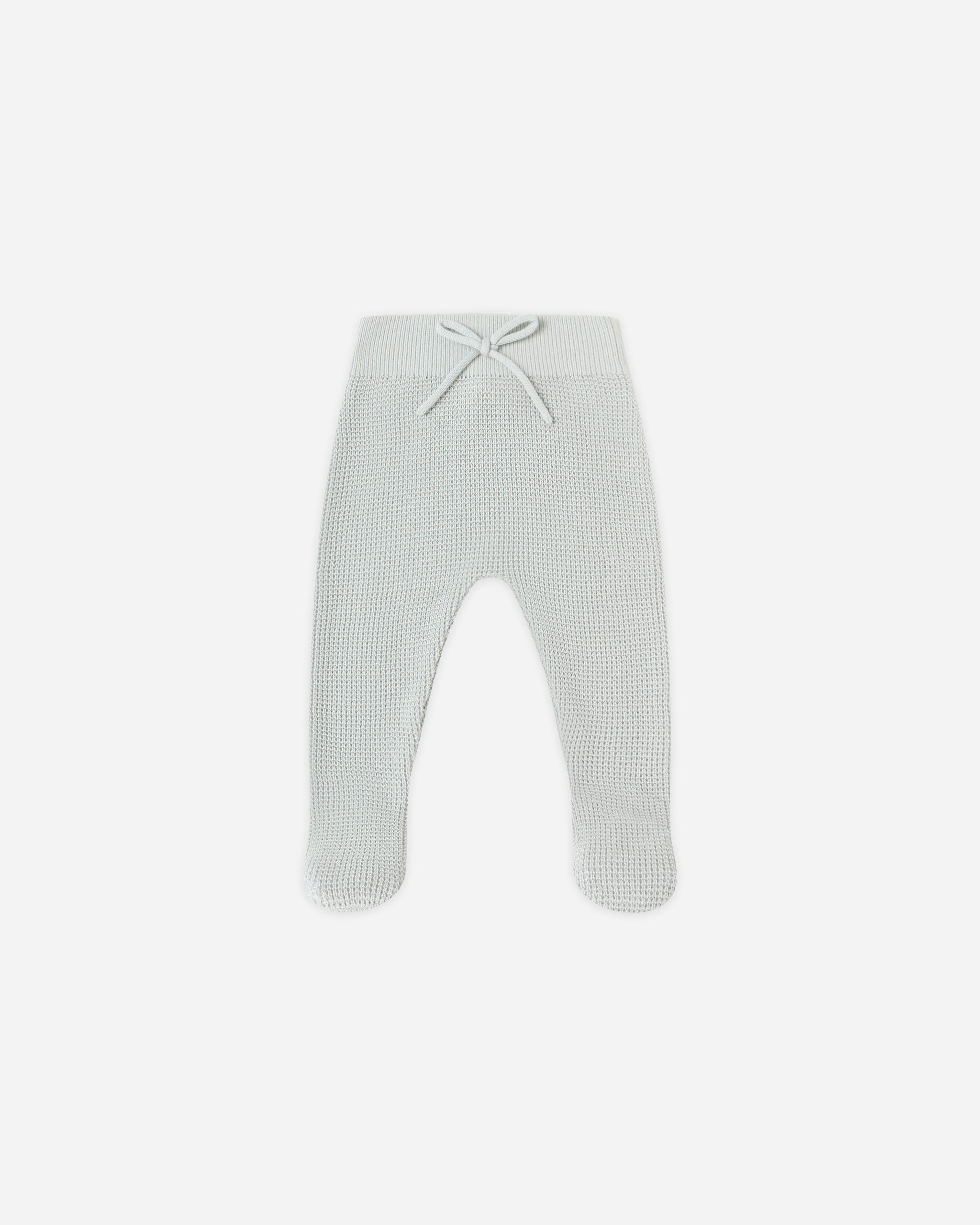 Footed Knit Pant || Ice Blue
