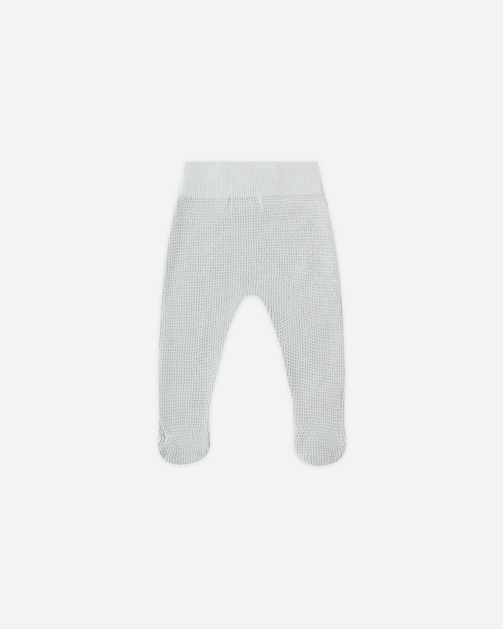 Footed Knit Pant || Ice Blue